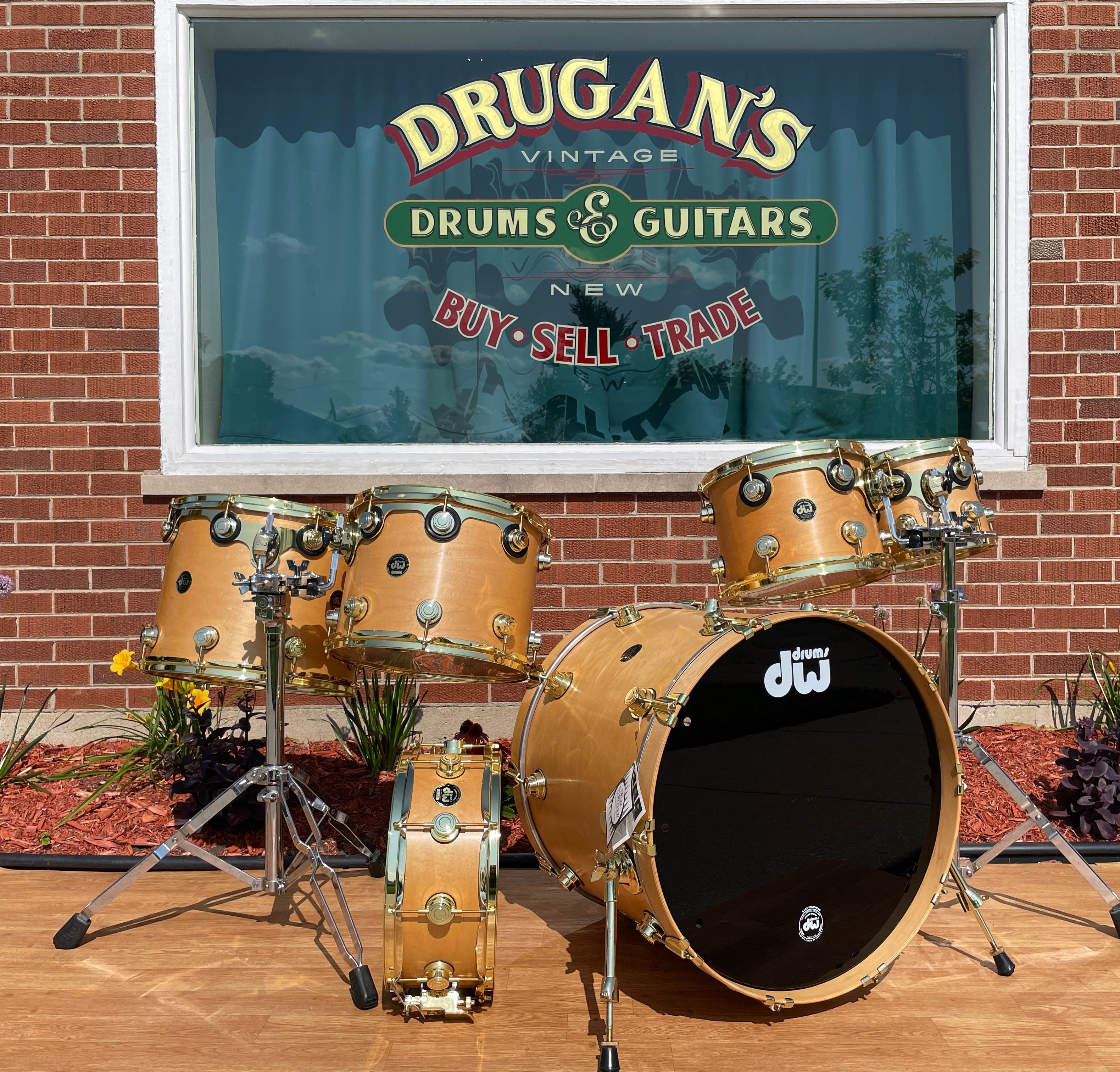 Drum Set Gold Hardware Drum WorkshopDrum Set Gold Hardware Drum Workshop  