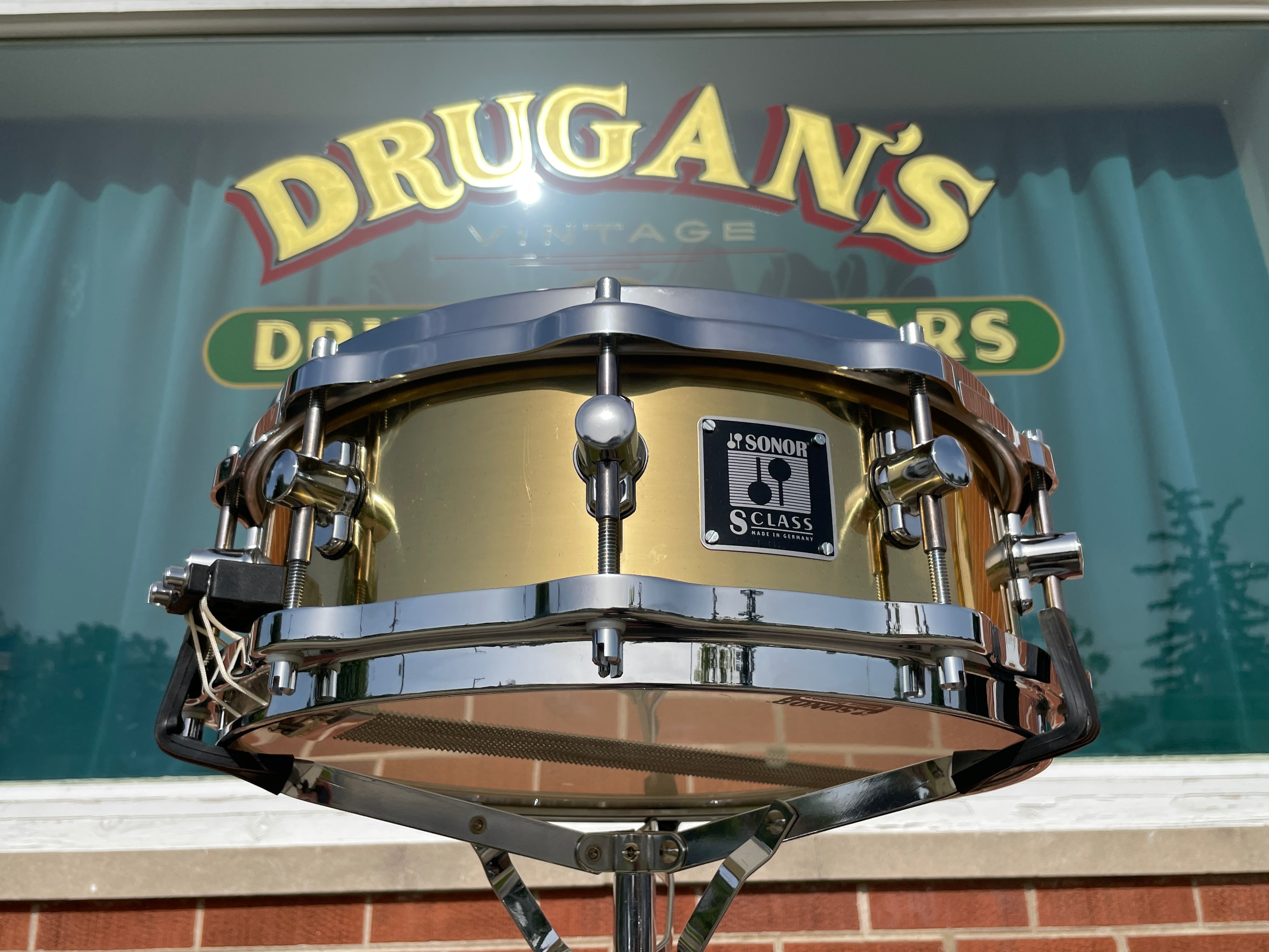 Sonor 5x14 S Class Brass Snare Drum – Drugan's Drums & Guitars