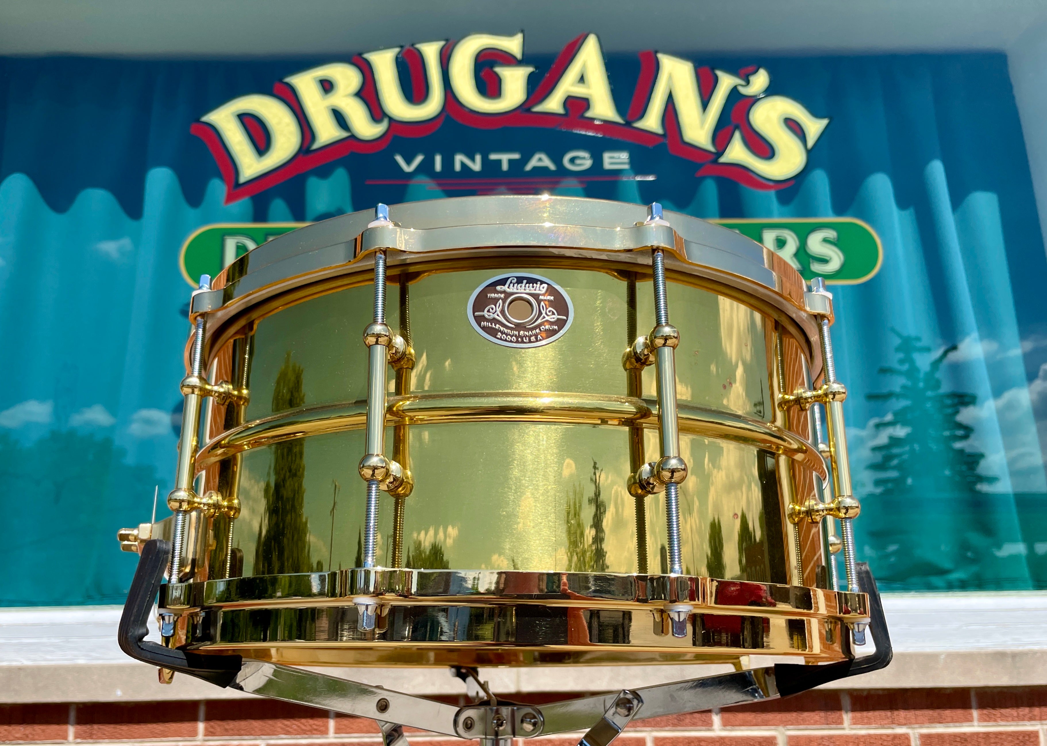 N.O.S. 2000 Ludwig 6.5x14 Limited Edition Brass Supraphonic 