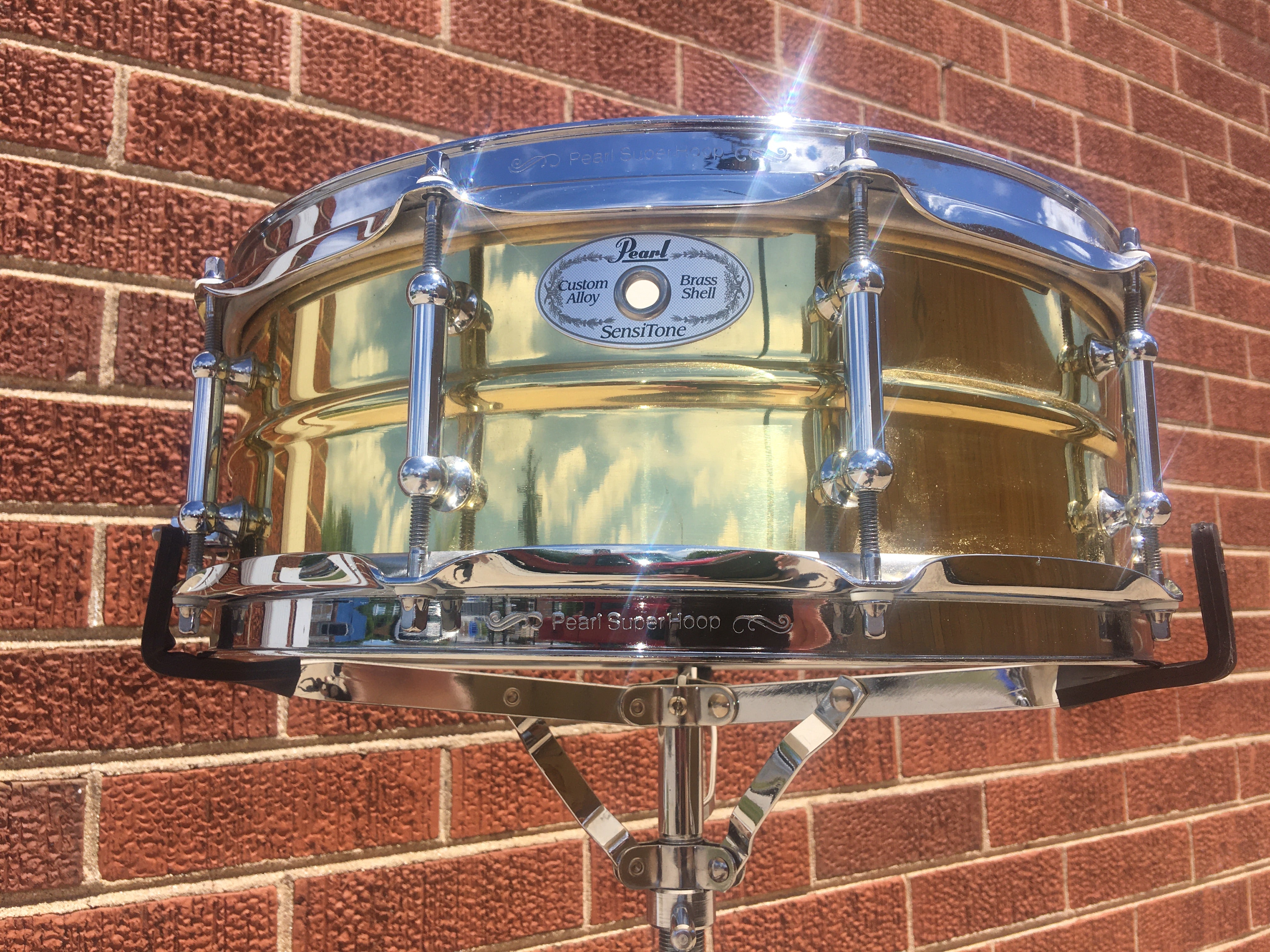 Pearl Sensitone Snare Drum Great Condition With Brand New Drum