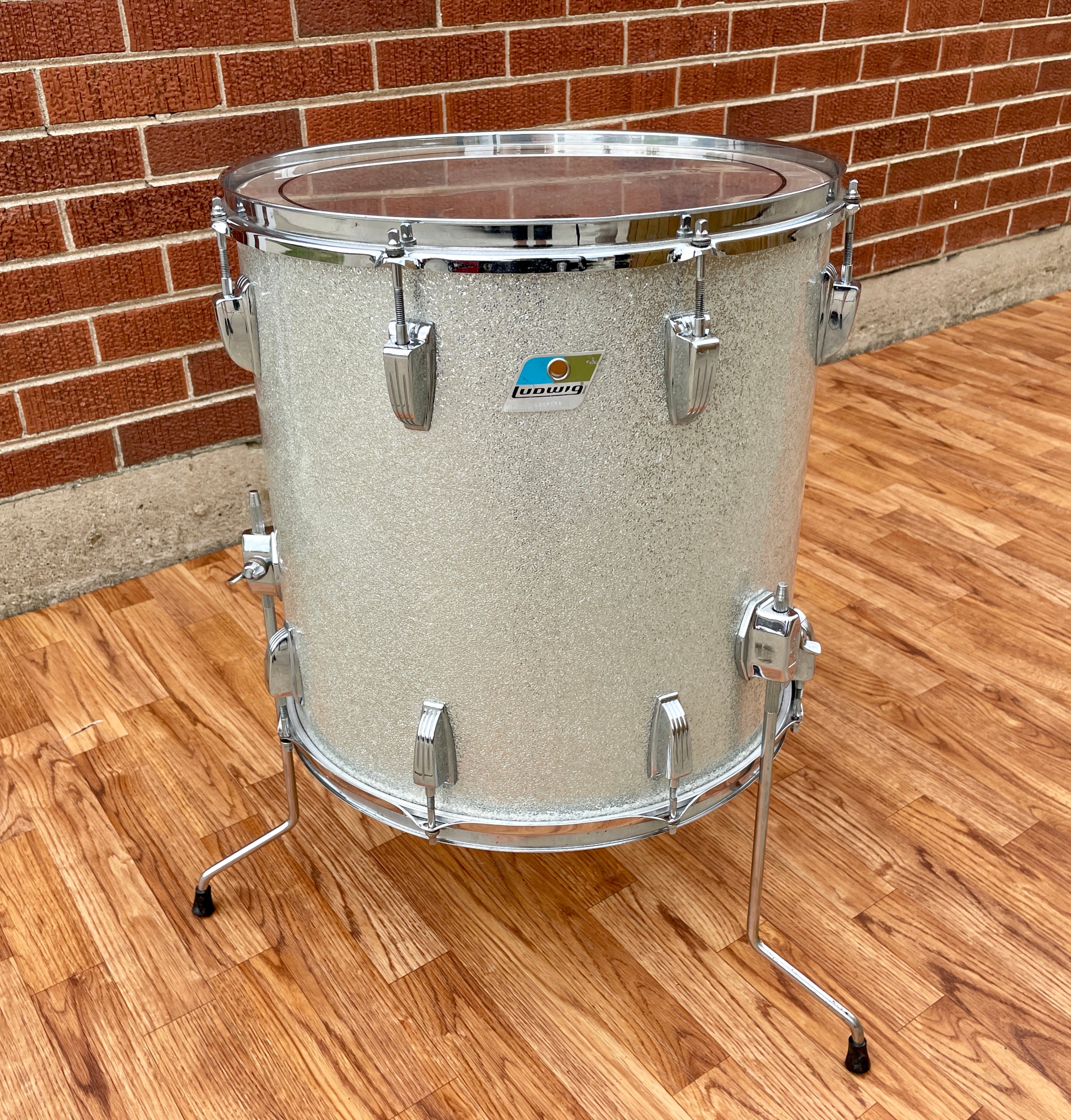 Ludwig silver sparkle 2024 floor tom