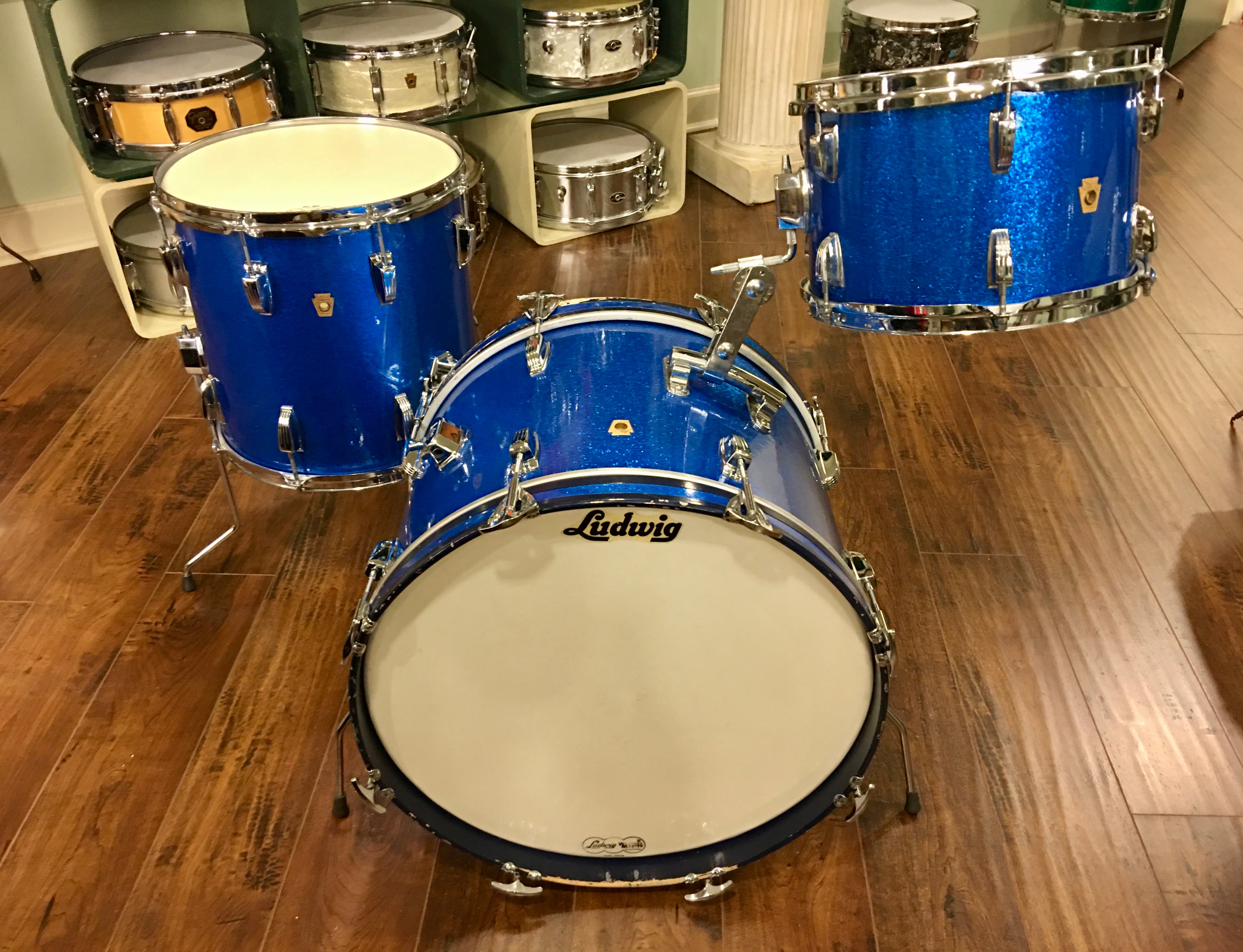 Ludwig / Early 60´s DownBeat Kit Sparkling Blue Pearl 201214 COB