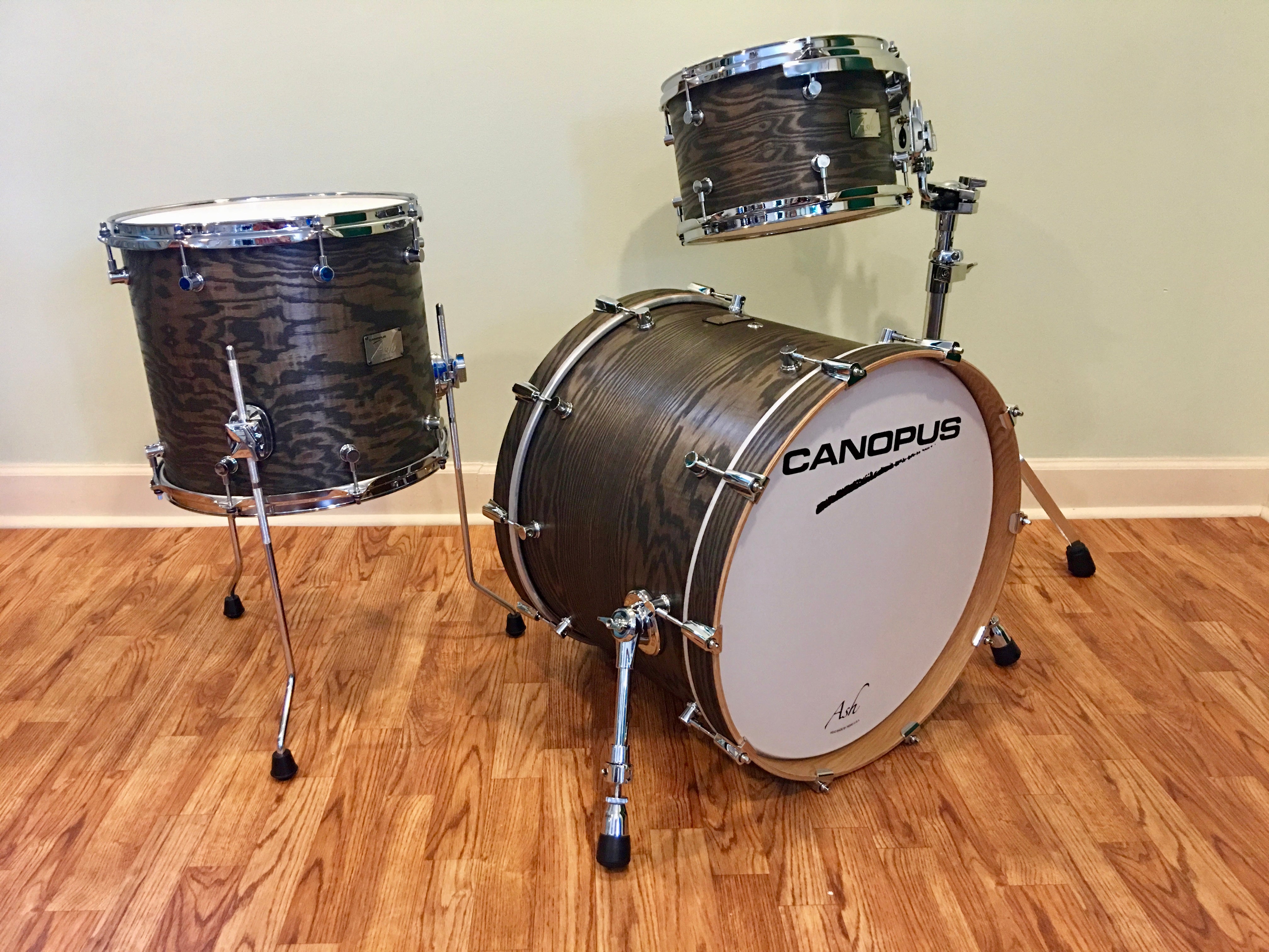 CANOPUS ASH SERIES STUDIO DRUM SET- BLACKISH ASH OIL - 20/12/14