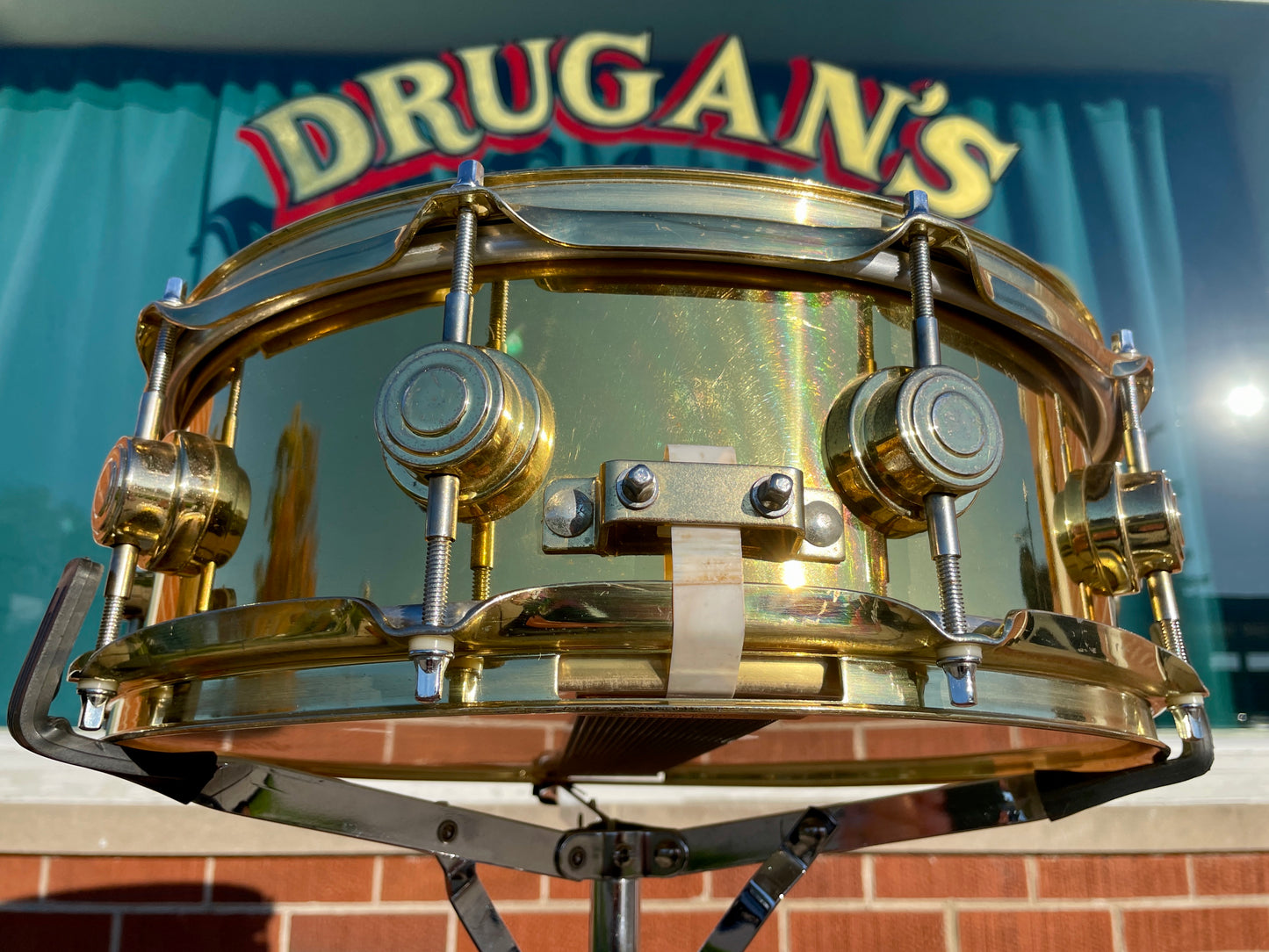 1990s Drum Workshop Collector's Series 5x14 Brass Snare w/ Brass Hardware DW