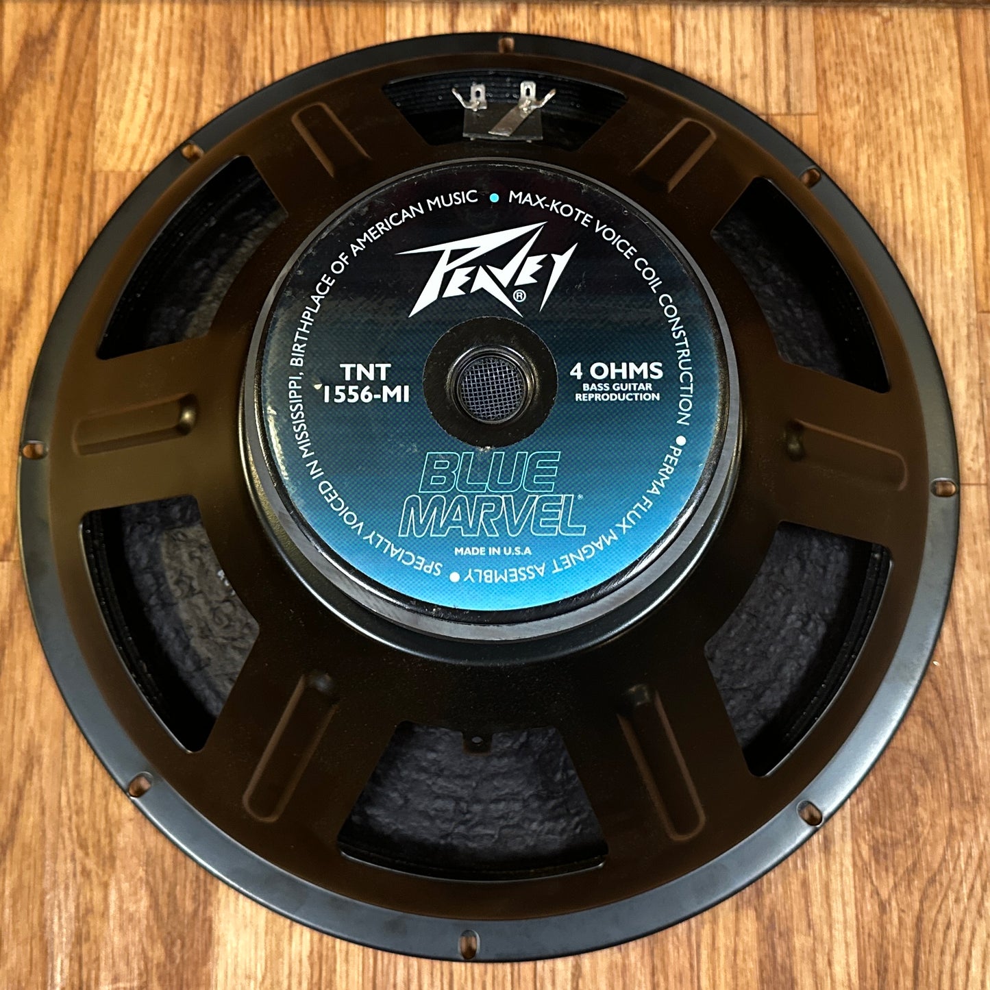 NOS Peavey 15" Blue Marvel TNT 1556 MI Speaker 4 Ohm Eminence