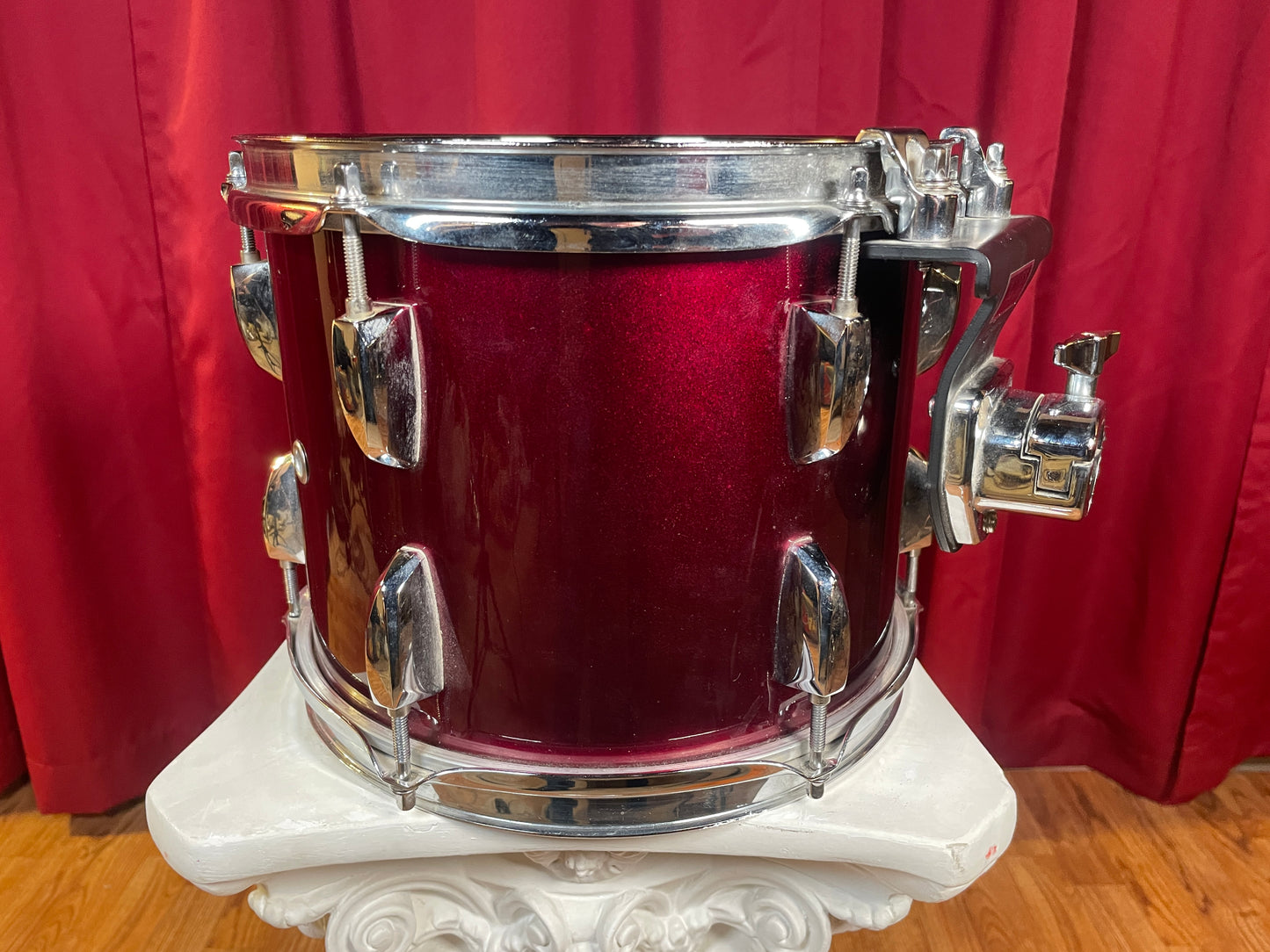 Pearl Export EX 8x10 Mounted Tom Red Wine w/ ISS Mount, Arm, and Clamp 10x8