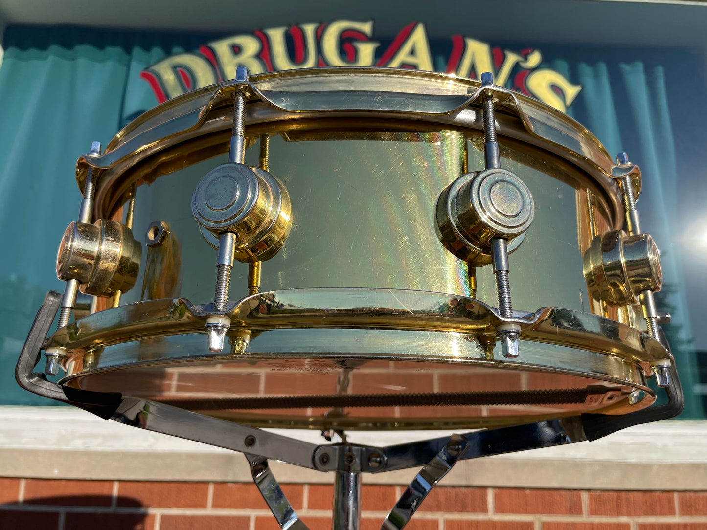 1990s Drum Workshop Collector's Series 5x14 Brass Snare w/ Brass Hardware DW