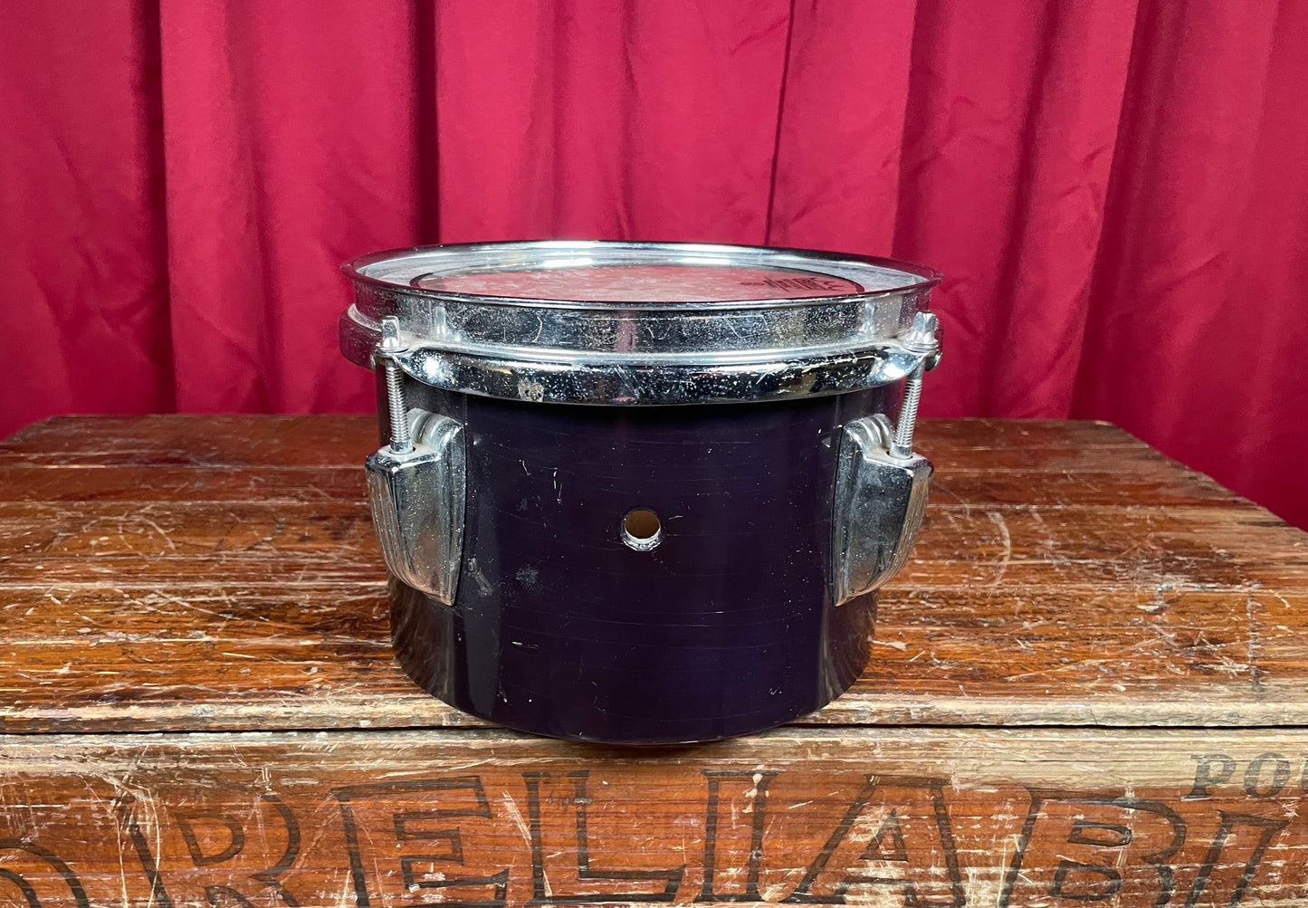 Vintage Ludwig 8" Concert Tom Black Lacquer