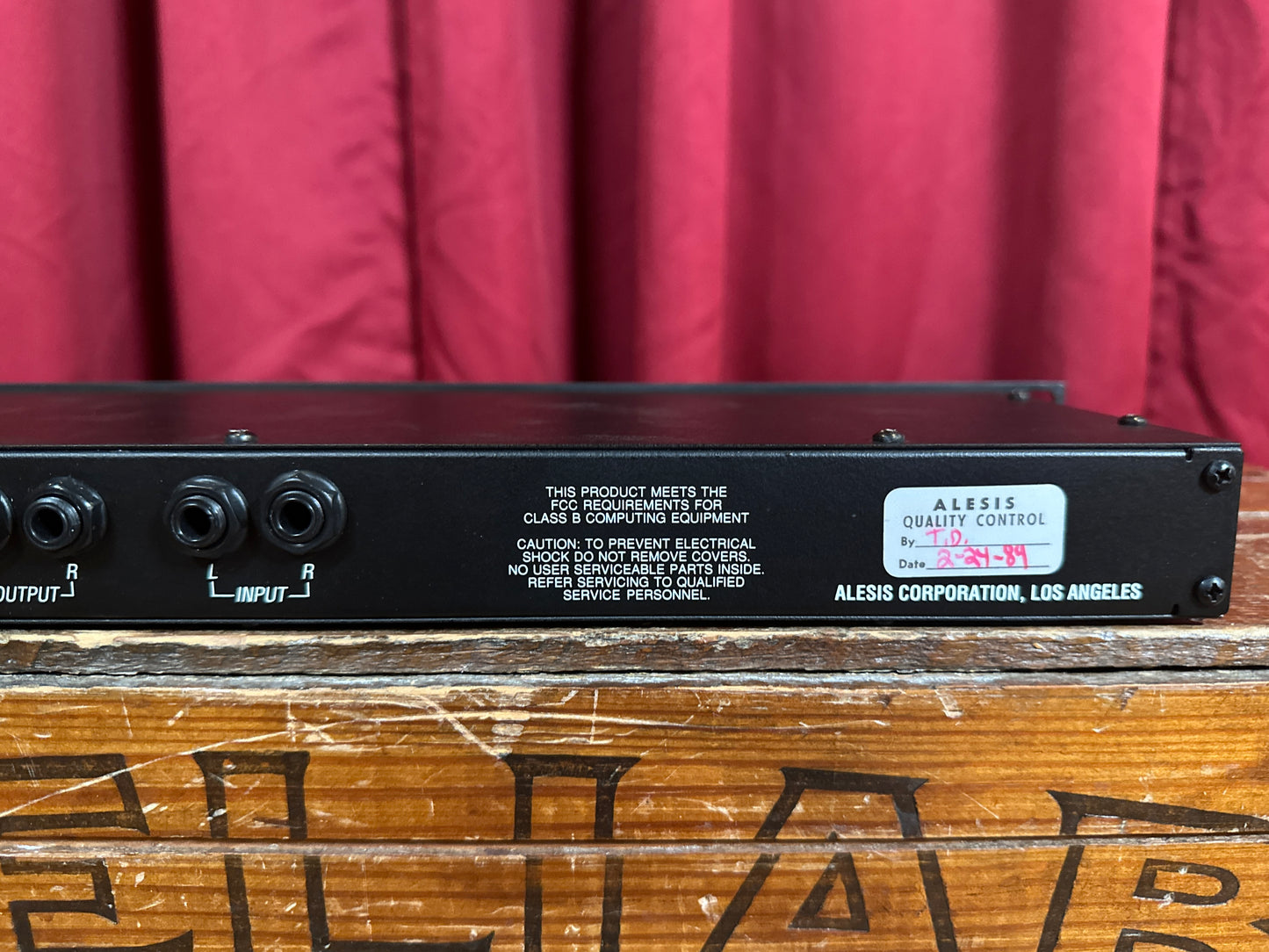 1989 Alesis Quadraverb 16-Bit Stereo Digital Effects Processor w/ Power Supply