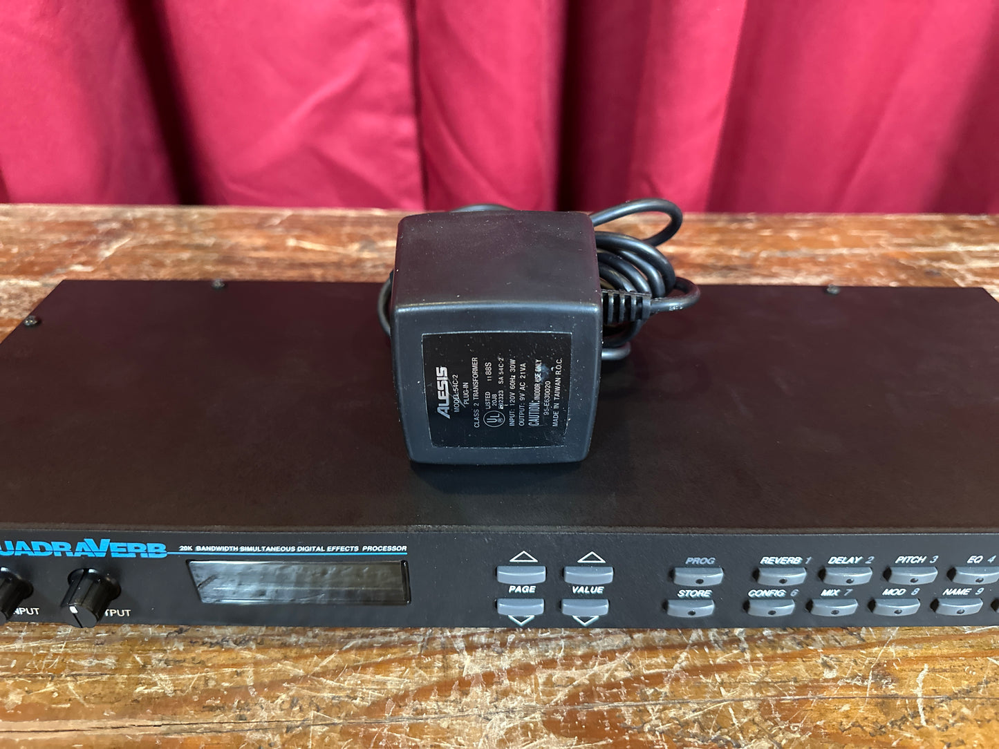 1989 Alesis Quadraverb 16-Bit Stereo Digital Effects Processor w/ Power Supply