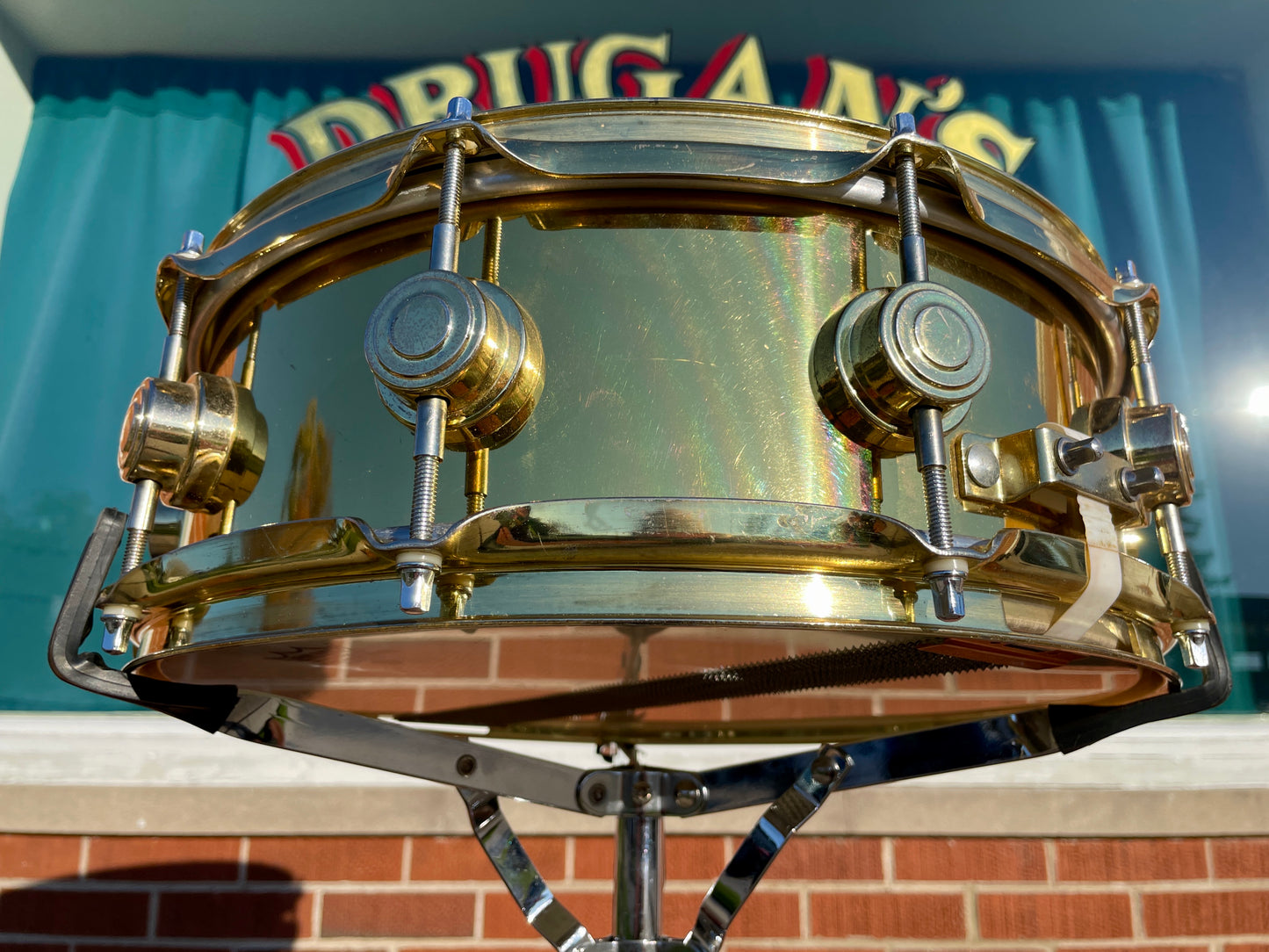 1990s Drum Workshop Collector's Series 5x14 Brass Snare w/ Brass Hardware DW