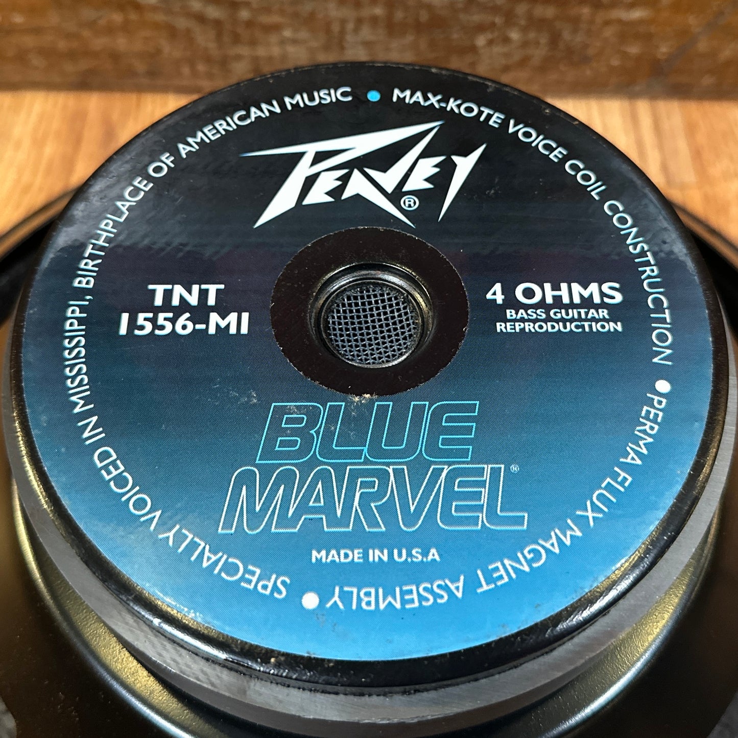 NOS Peavey 15" Blue Marvel TNT 1556 MI Speaker 4 Ohm Eminence