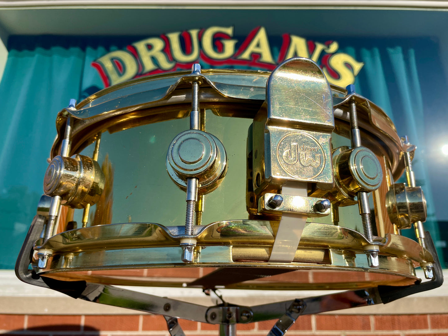 1990s Drum Workshop Collector's Series 5x14 Brass Snare w/ Brass Hardware DW