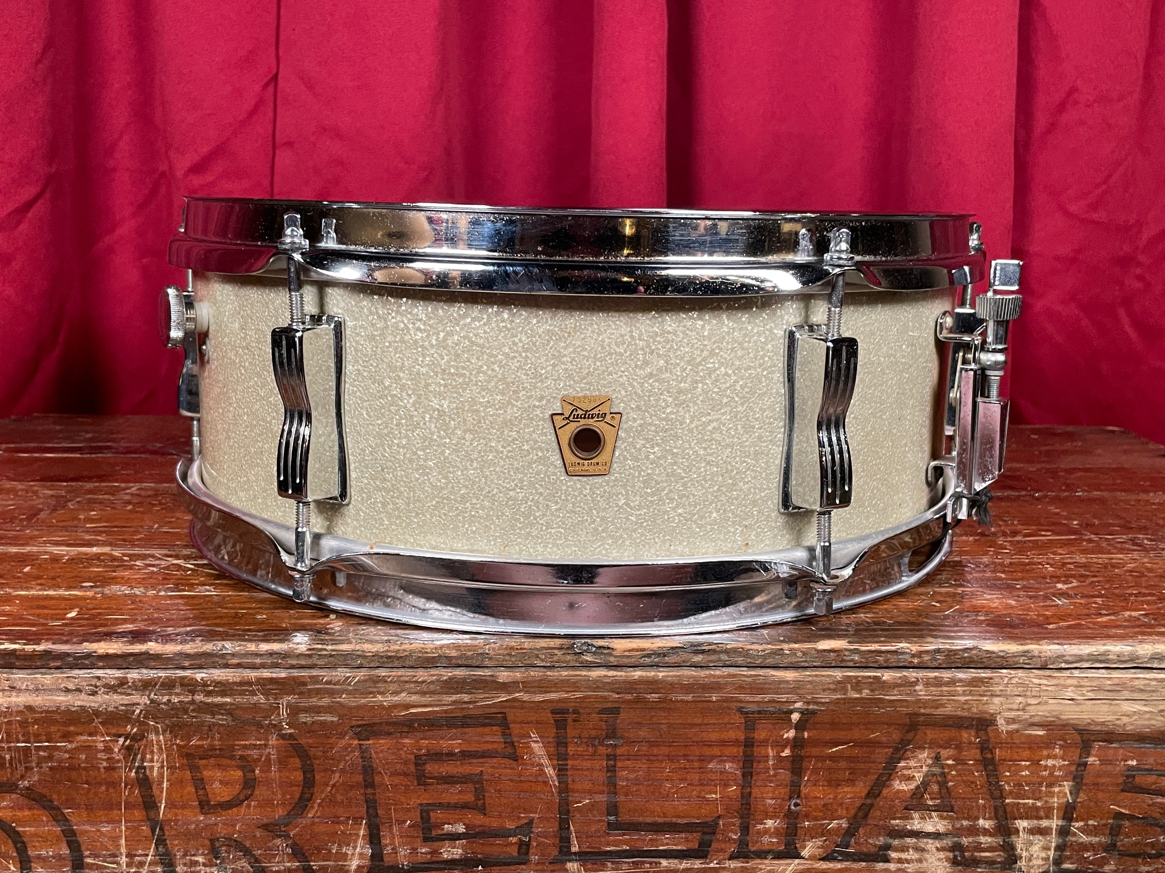 1969 Ludwig Pioneer 5x14 Snare Drum Silver Sparkle