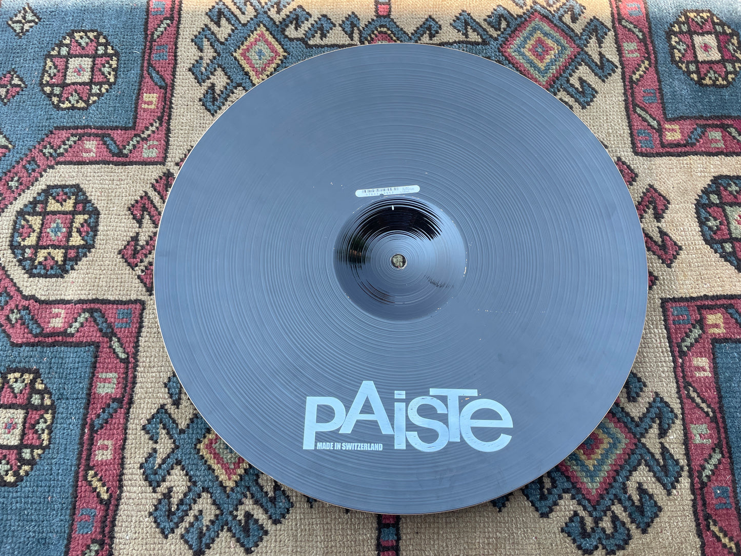 16" Paiste 2002 Prototype Color Sound Crash Cymbal Black 1100g