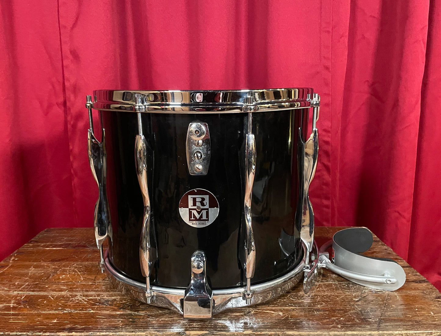 1960s Rose-Morris 11.5x14 Marching Snare Drum Black