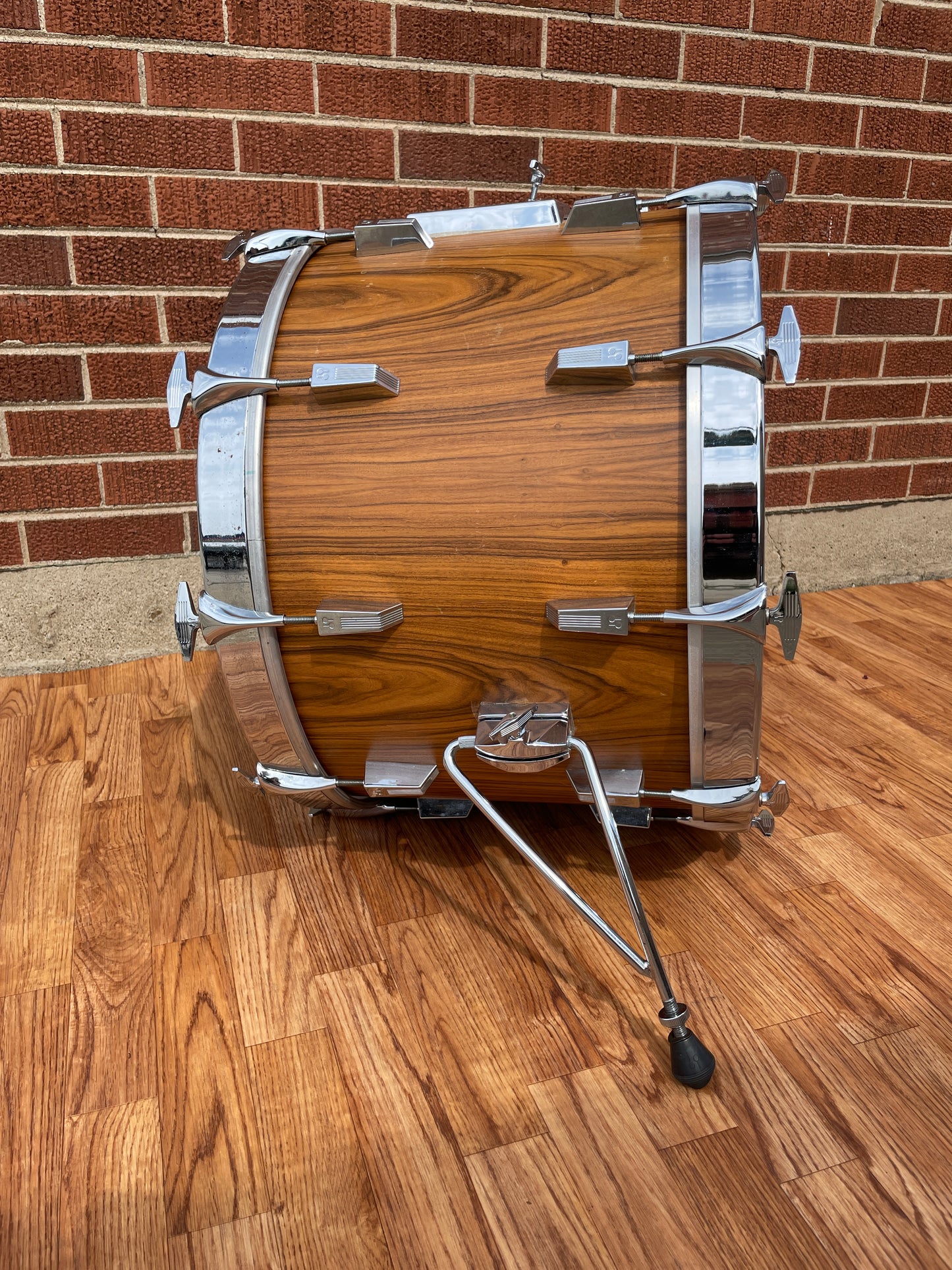 1980s Sonor Phonic 14x22 Bass Drum Genuine Rosewood 22x14