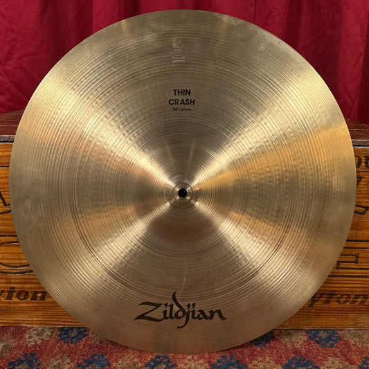 20" Zildjian A 1980s Thin Crash Cymbal 2032g *Video Demo*