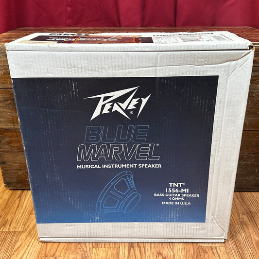 NOS Peavey 15" Blue Marvel TNT 1556 MI Speaker 4 Ohm Eminence