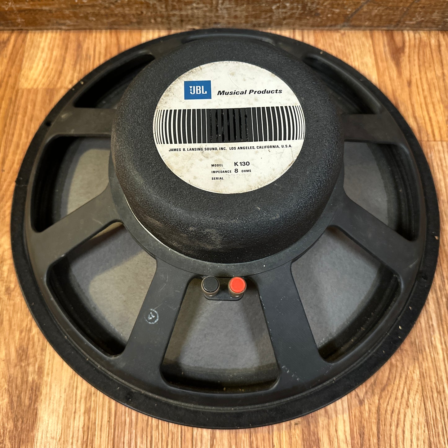 Vintage 1970s JBL 15" K130 Alnico Speaker 8 Ohm