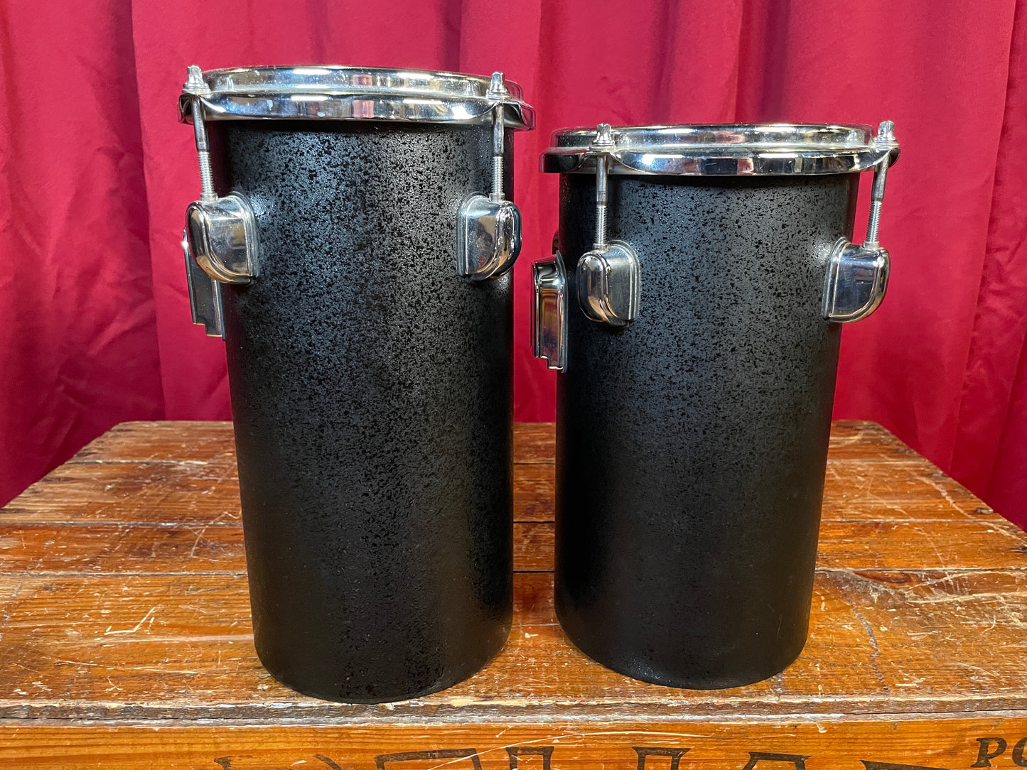 Tama 11" & 11.75" Octoban Drums Black - 280mm & 301mm