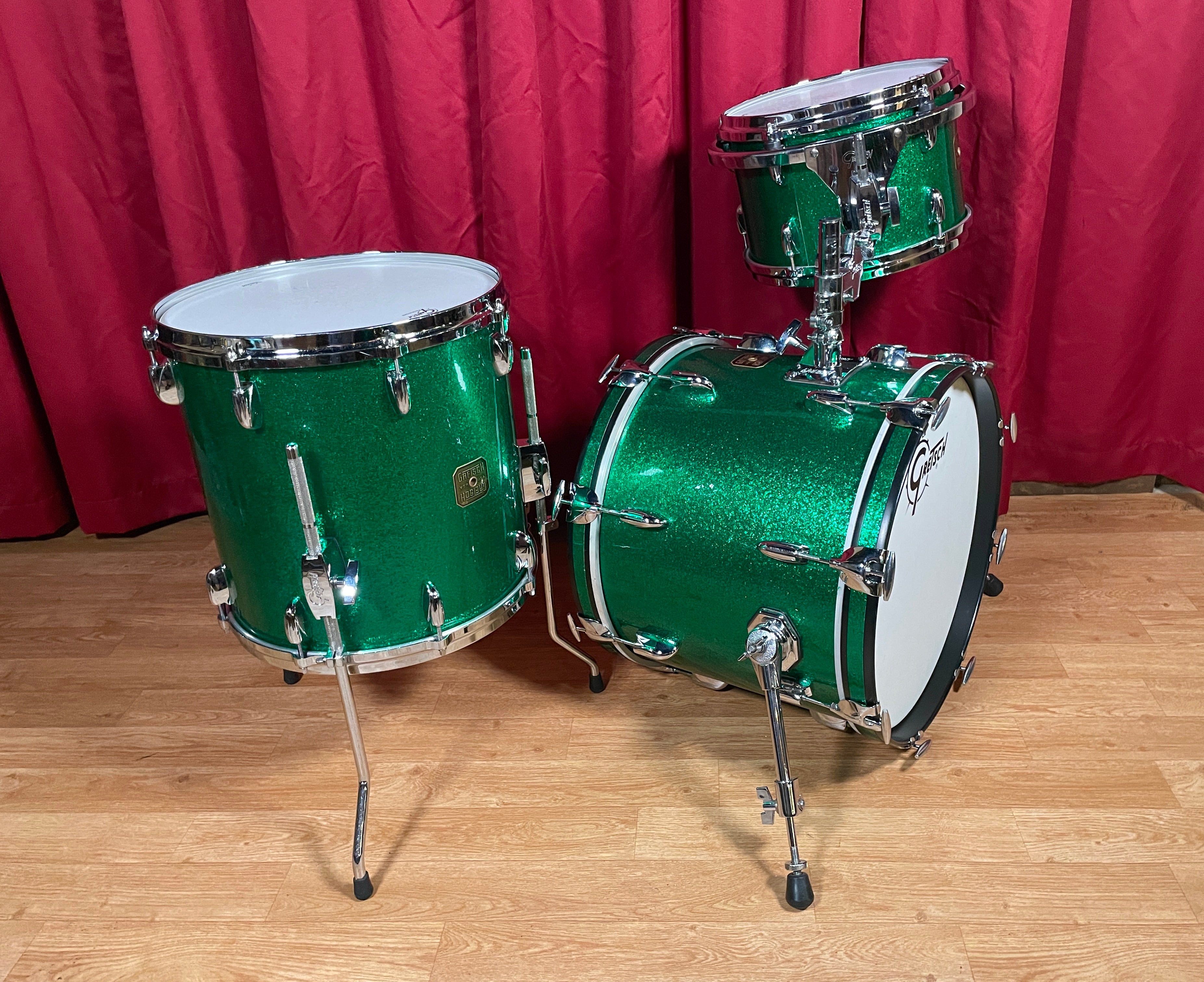 Gretsch USA Custom Bop Drum Set GreenGretsch USA Custom Bop Drum Set Green  