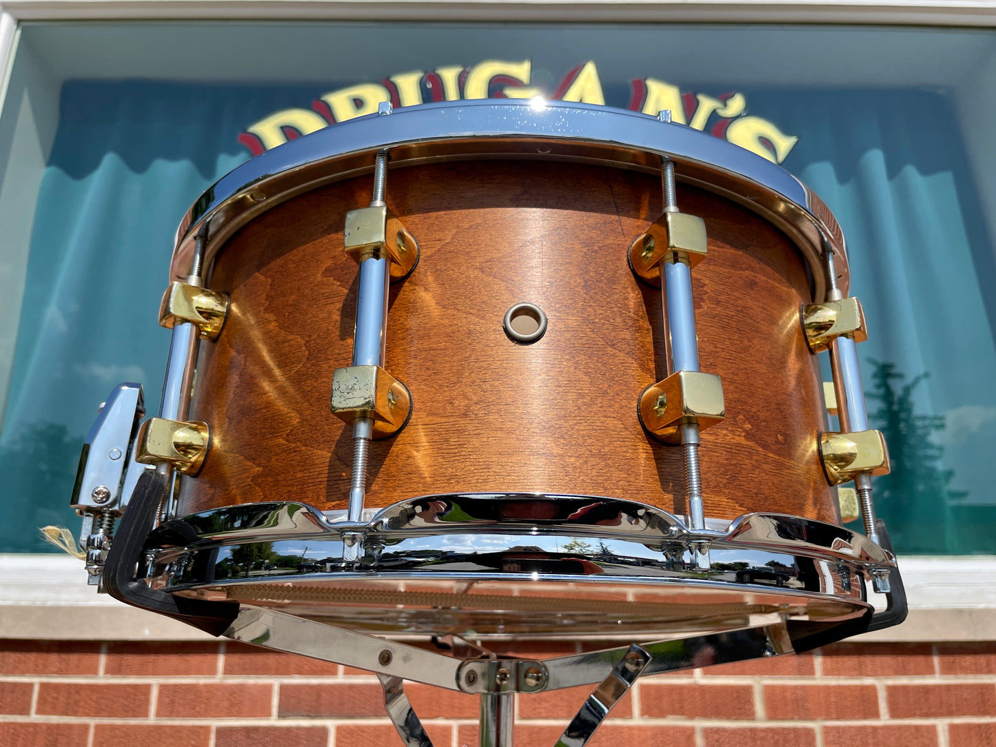 Premier 7x14 Signia Maple Snare Drum Natural 10-Lug