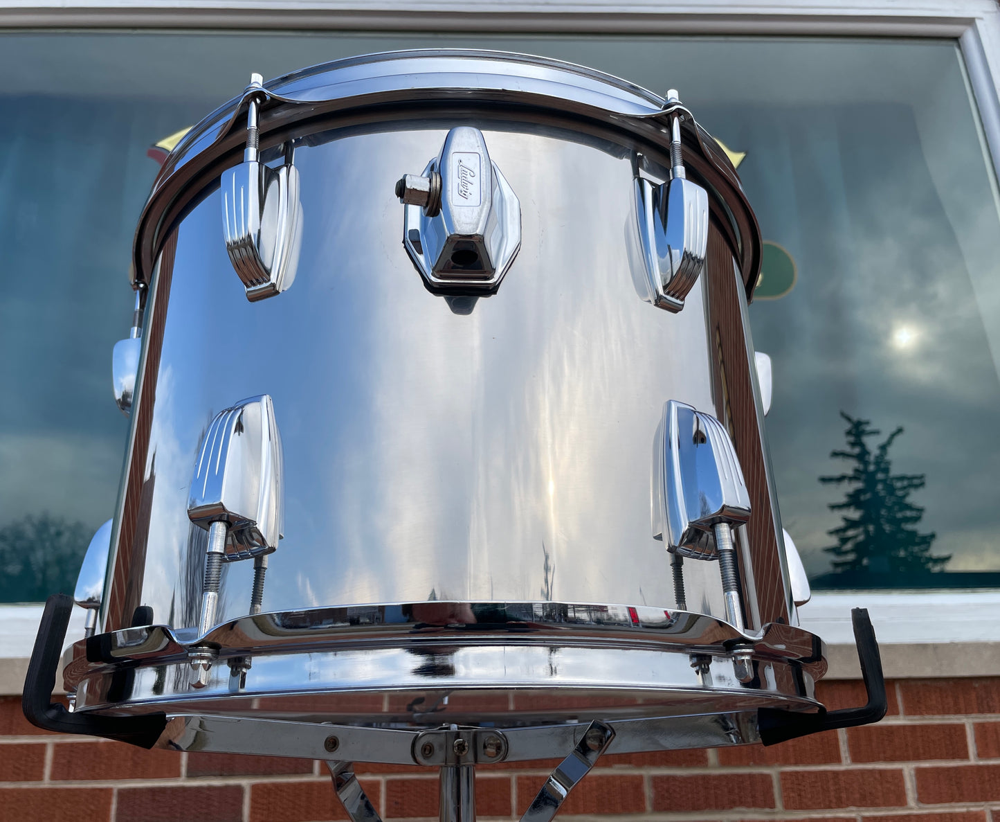 1970s Ludwig 10x14 Stainless Steel Tom Drum