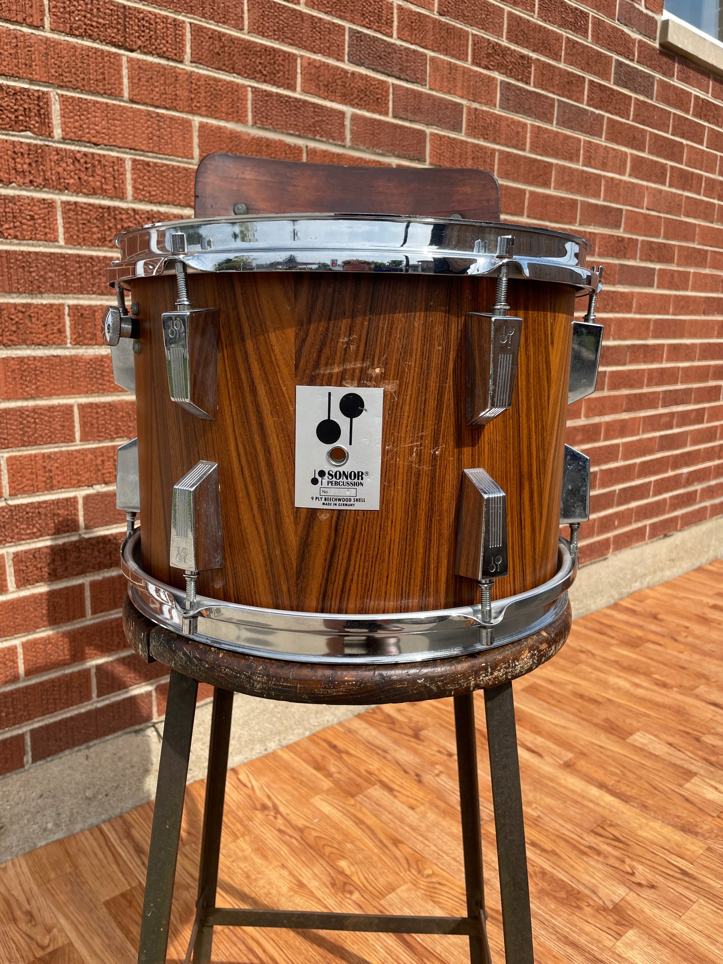 1980s Sonor Phonic 9x13 Tom Genuine Rosewood 13x9