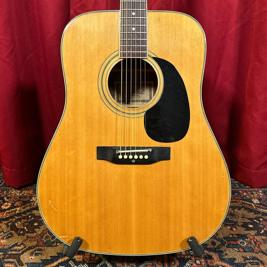 Vintage 1970s Conrad Model 40226 Acoustic Guitar Natural MIJ w/ OHSC