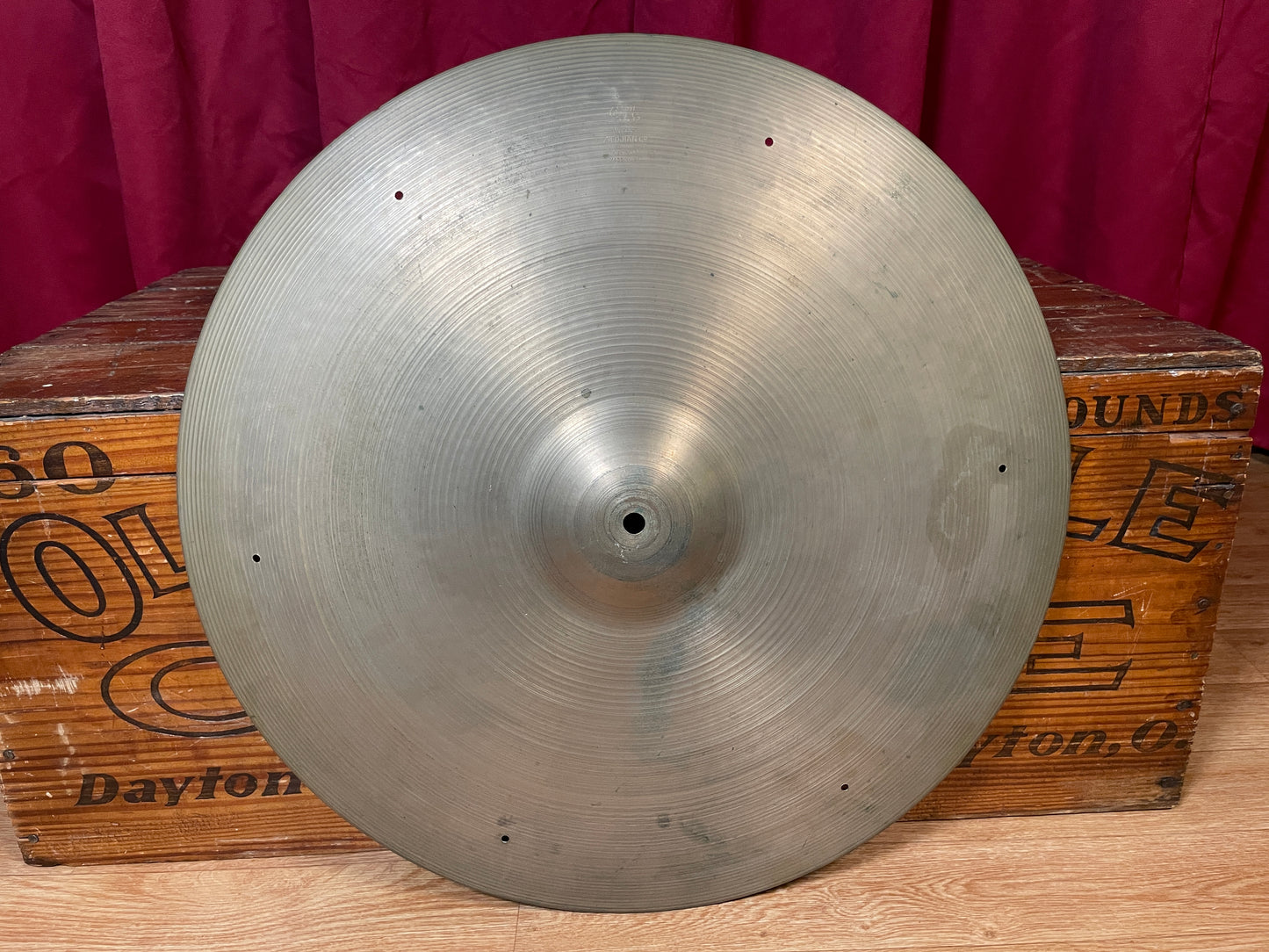 20" Zildjian A 1950s Small Stamp Ride Cymbal w/ Rivet Holes 2044g *Video Demo*