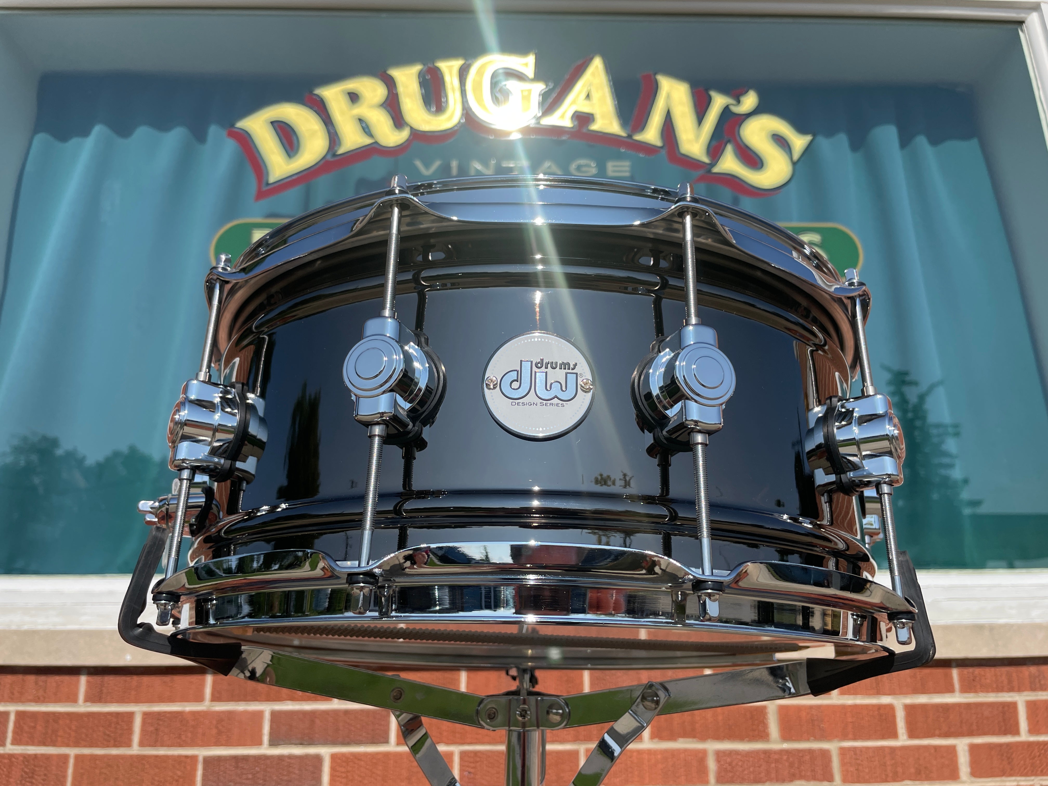 DW Design Series 6.5X14 Black Nickel Over Brass Snare Drum