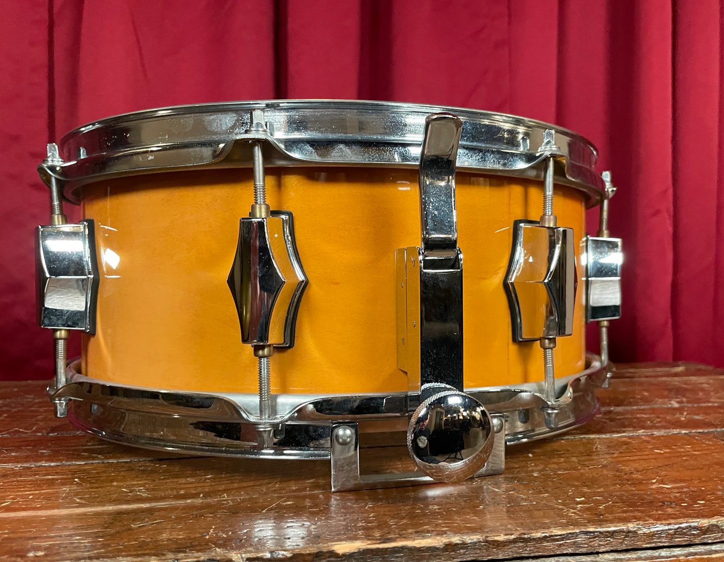 Fibes 5.5x13 Maple Snare Drum SFT Throw-Off Jasper Shell