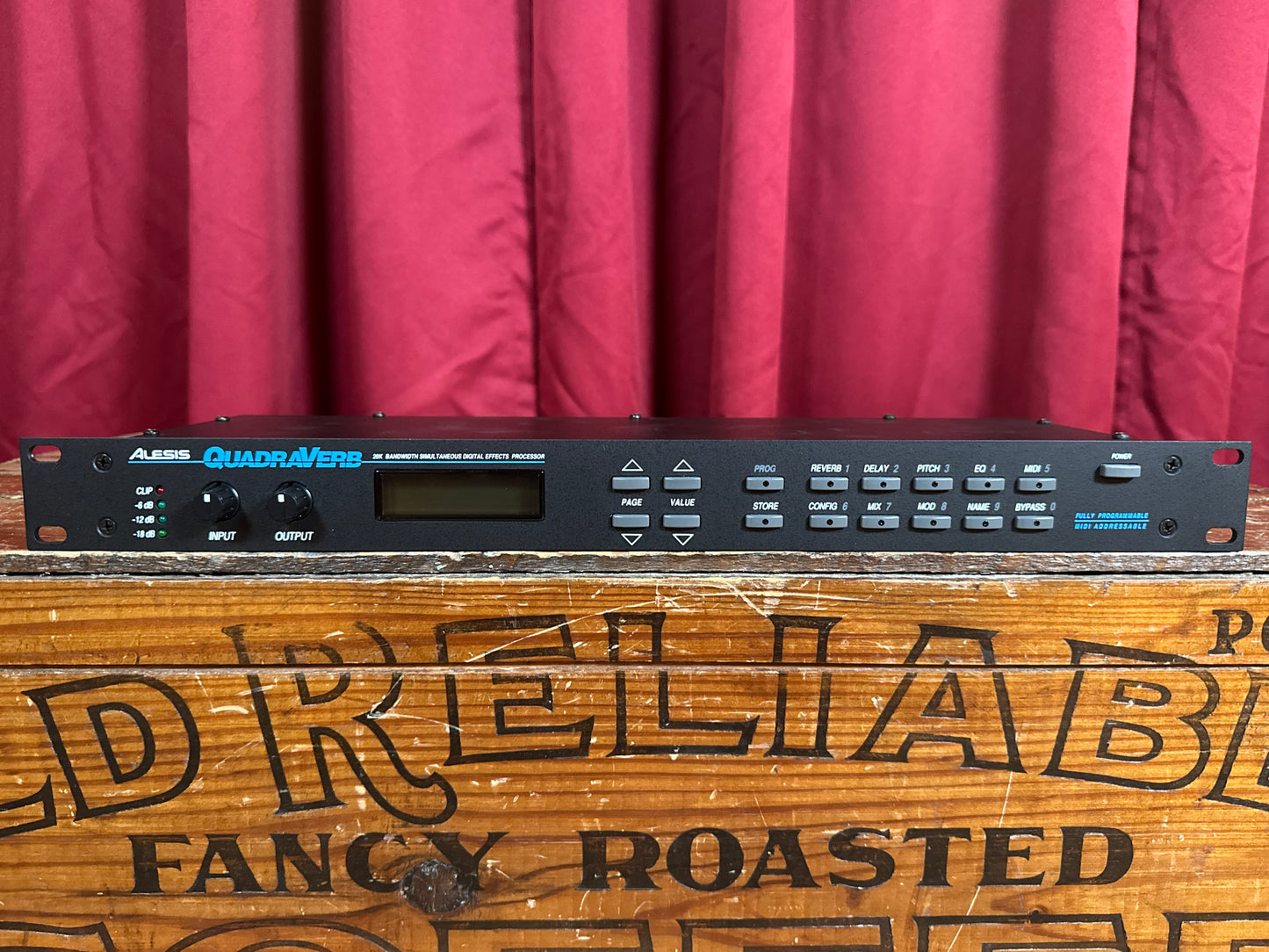 1989 Alesis Quadraverb 16-Bit Stereo Digital Effects Processor w/ Power Supply