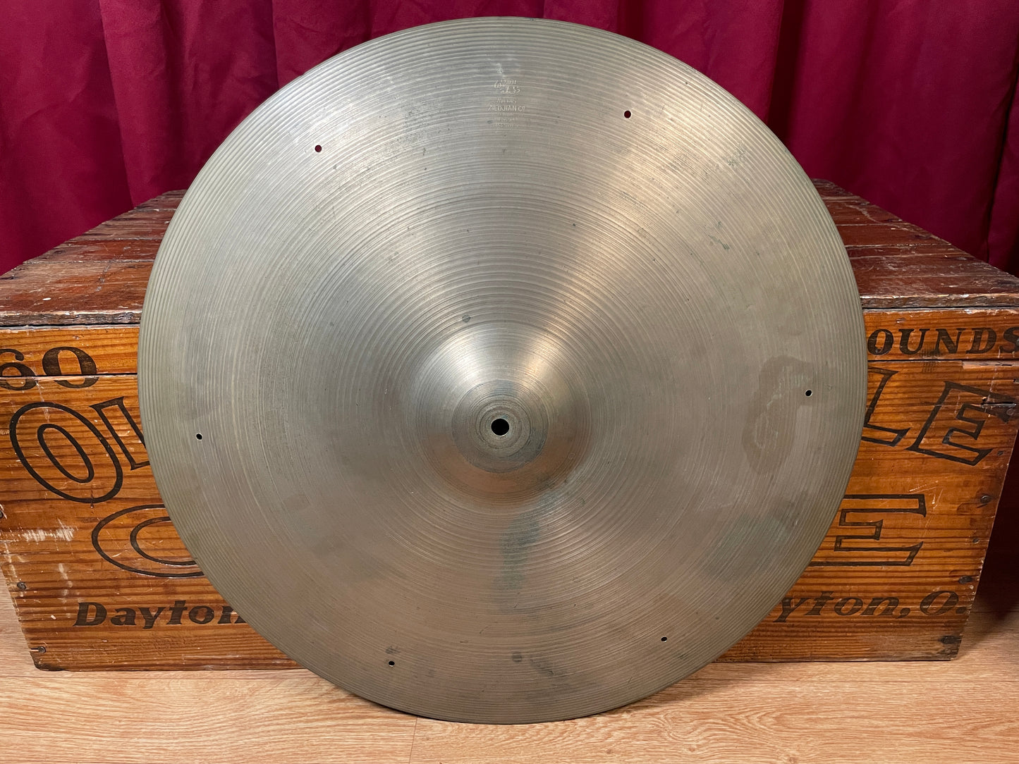 20" Zildjian A 1950s Small Stamp Ride Cymbal w/ Rivet Holes 2044g *Video Demo*