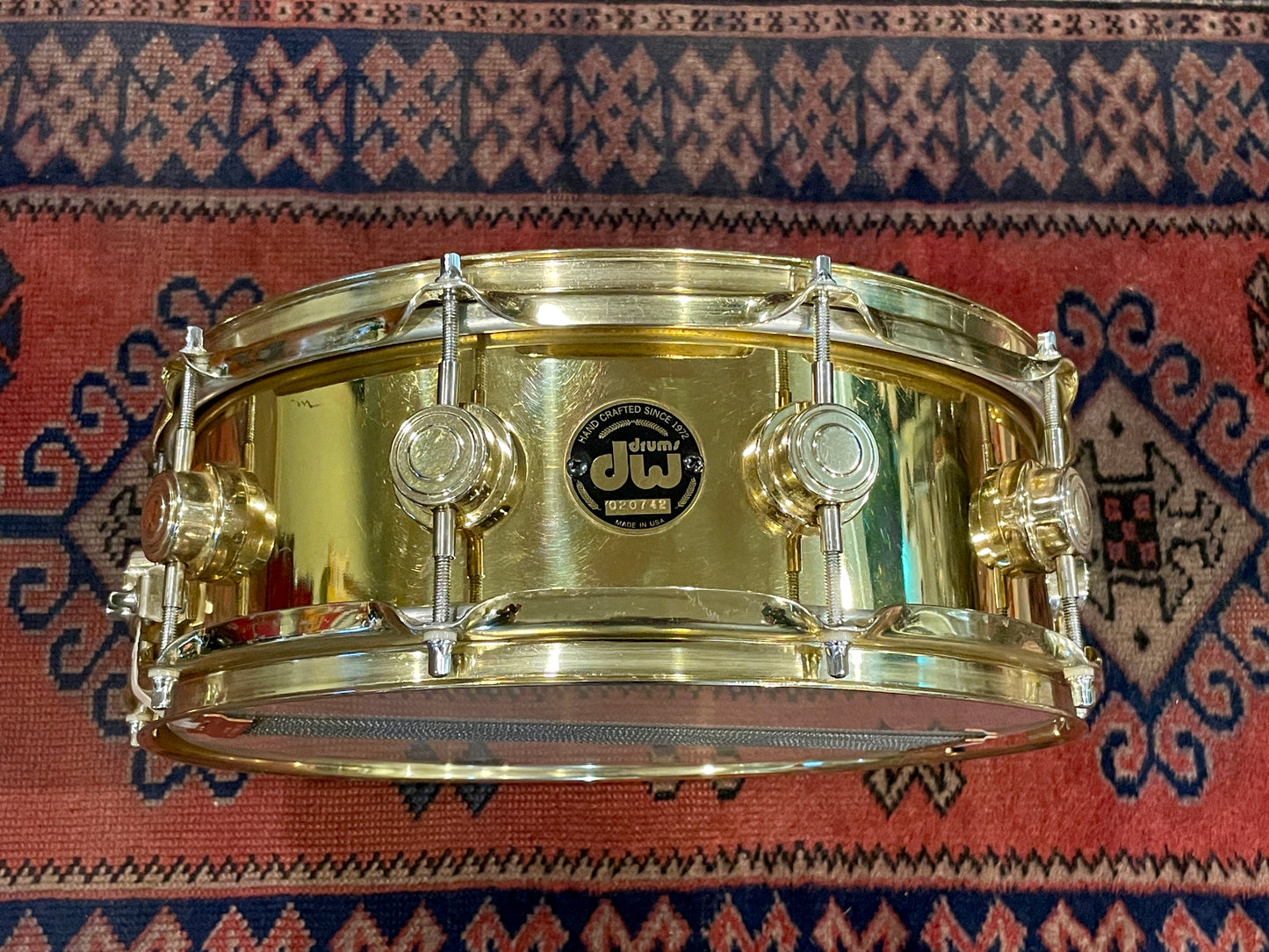 1990s Drum Workshop Collector's Series 5x14 Brass Snare w/ Brass Hardware DW