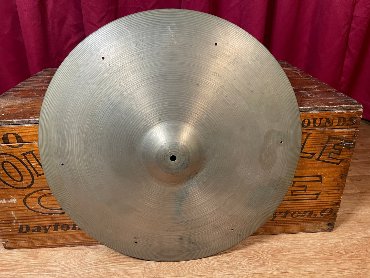 20" Zildjian A 1950s Small Stamp Ride Cymbal w/ Rivet Holes 2044g *Video Demo*