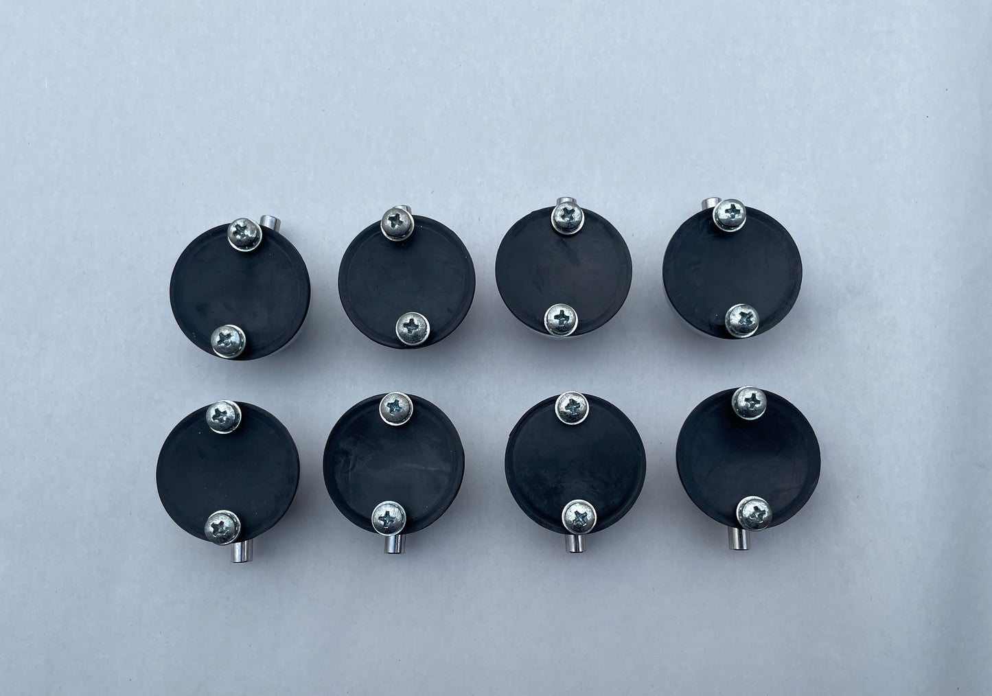 DW Chrome Single End Turret Lugs w/ Screws and TP30 Inserts Set of 8 #1 Drum Workshop