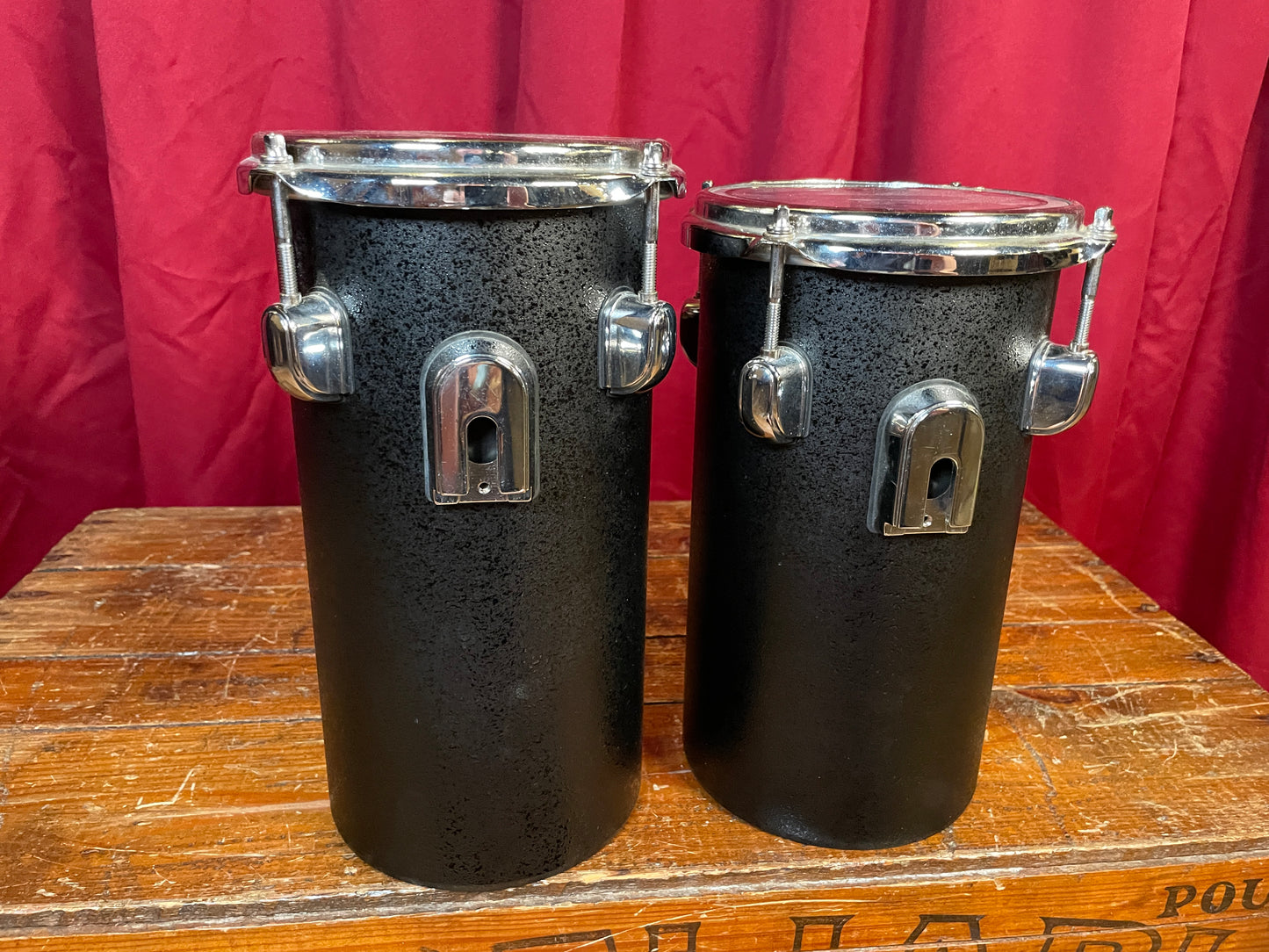 Tama 11" & 11.75" Octoban Drums Black - 280mm & 301mm