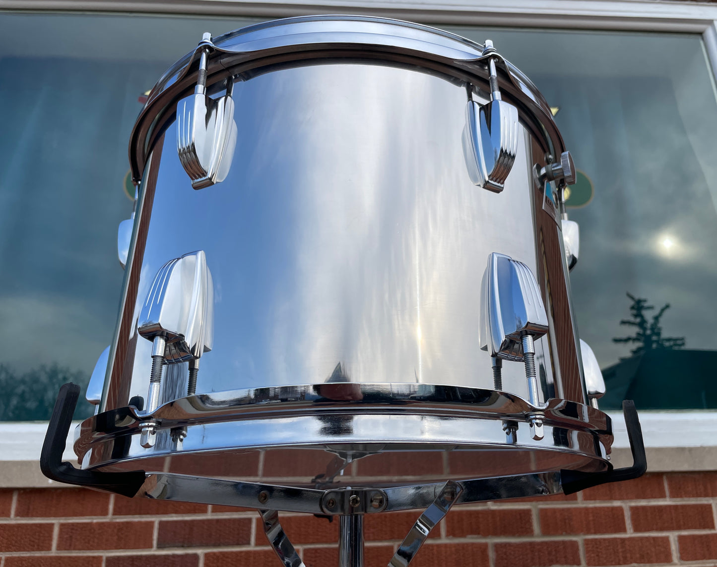 1970s Ludwig 10x14 Stainless Steel Tom Drum