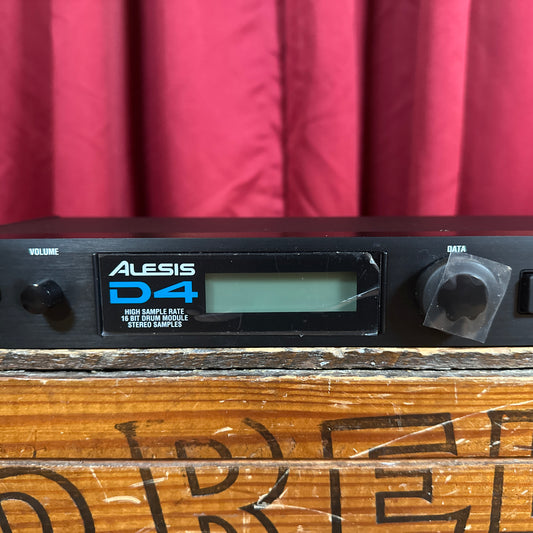 Alesis D4 16-Bit Stereo Drum Module Sample Rack w/ Power Supply