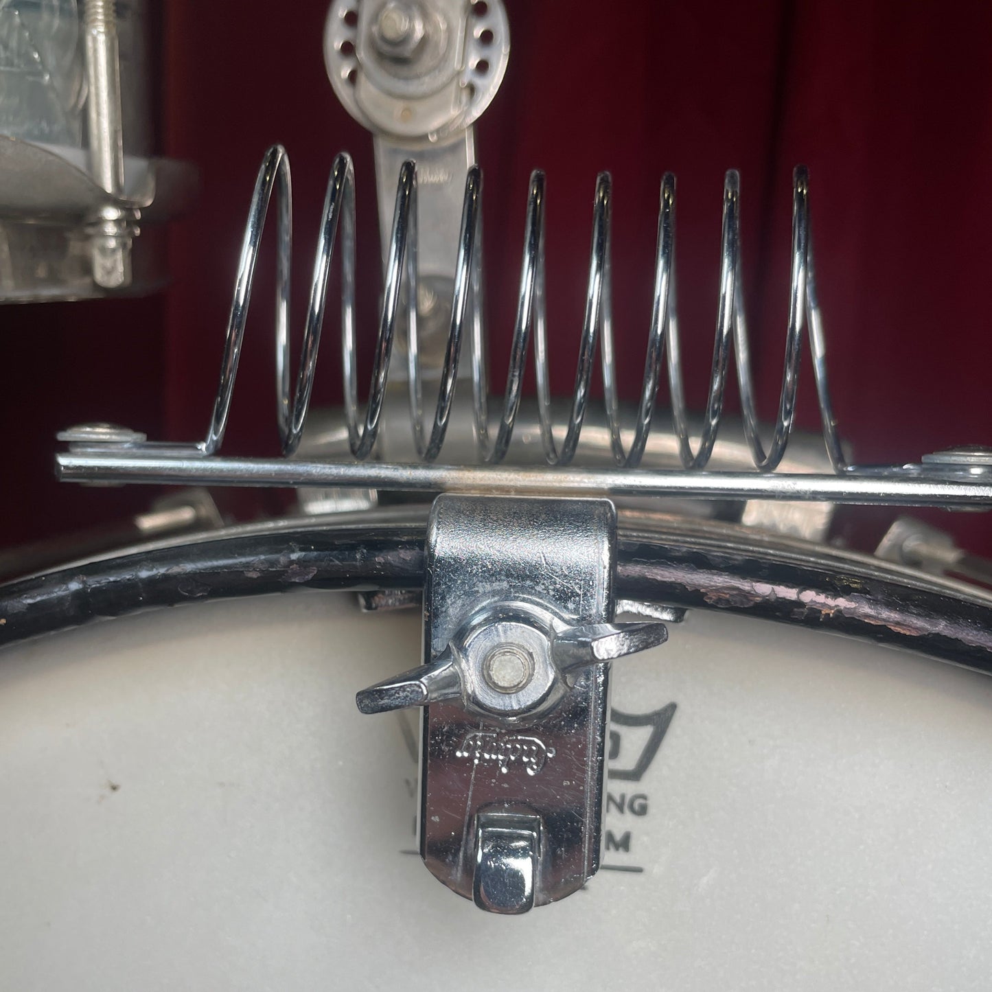 1960s Ludwig Drum Stick Holder No. 1324 Script Logo Chrome