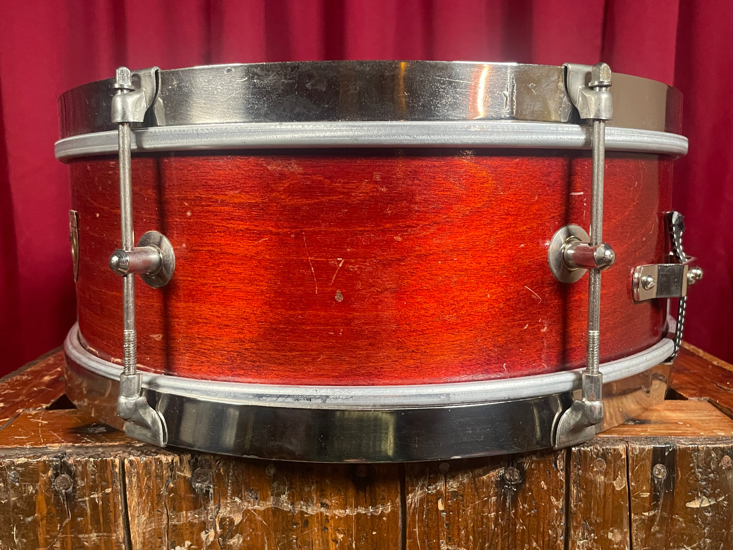 1950s Revere 5x14 Single Tension Snare Drum 2-Ply Maple