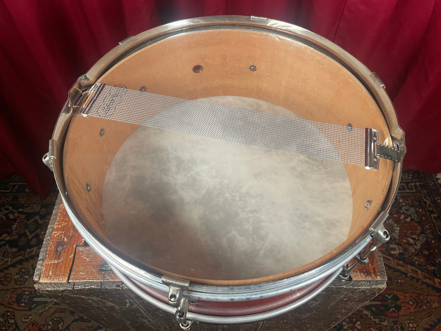 1950s Revere 5x14 Single Tension Snare Drum 2-Ply Maple