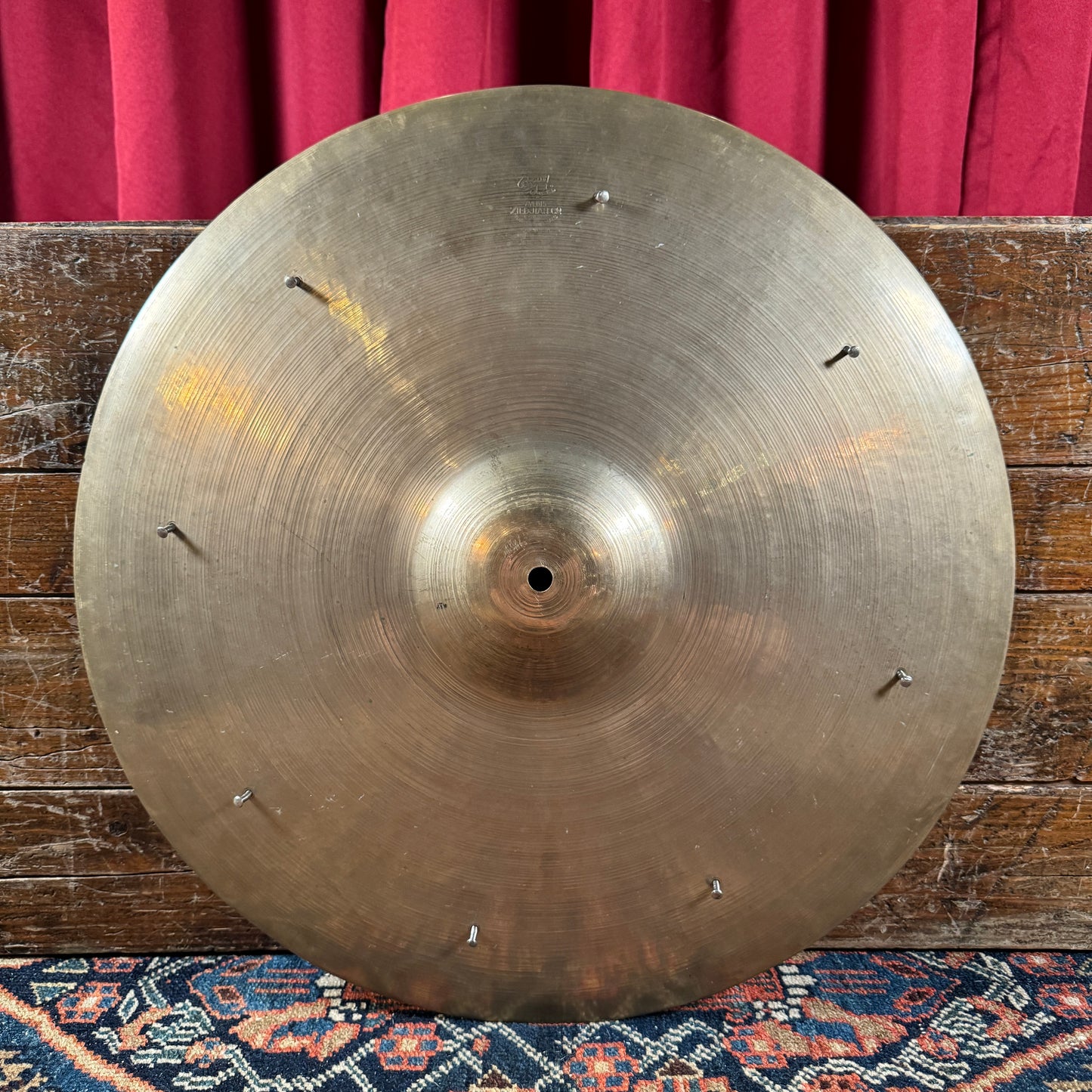 20" Zildjian A Trans Stamp Ride Cymbal w/ Rivets 1936g *Video Demo*