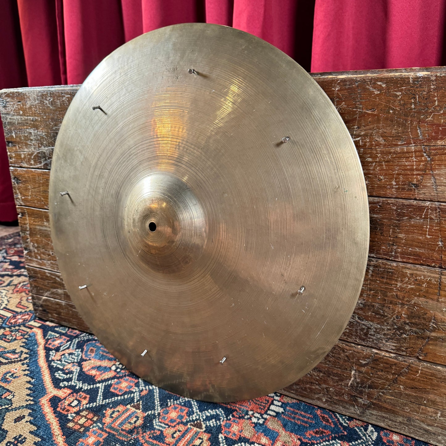 20" Zildjian A Trans Stamp Ride Cymbal w/ Rivets 1936g *Video Demo*