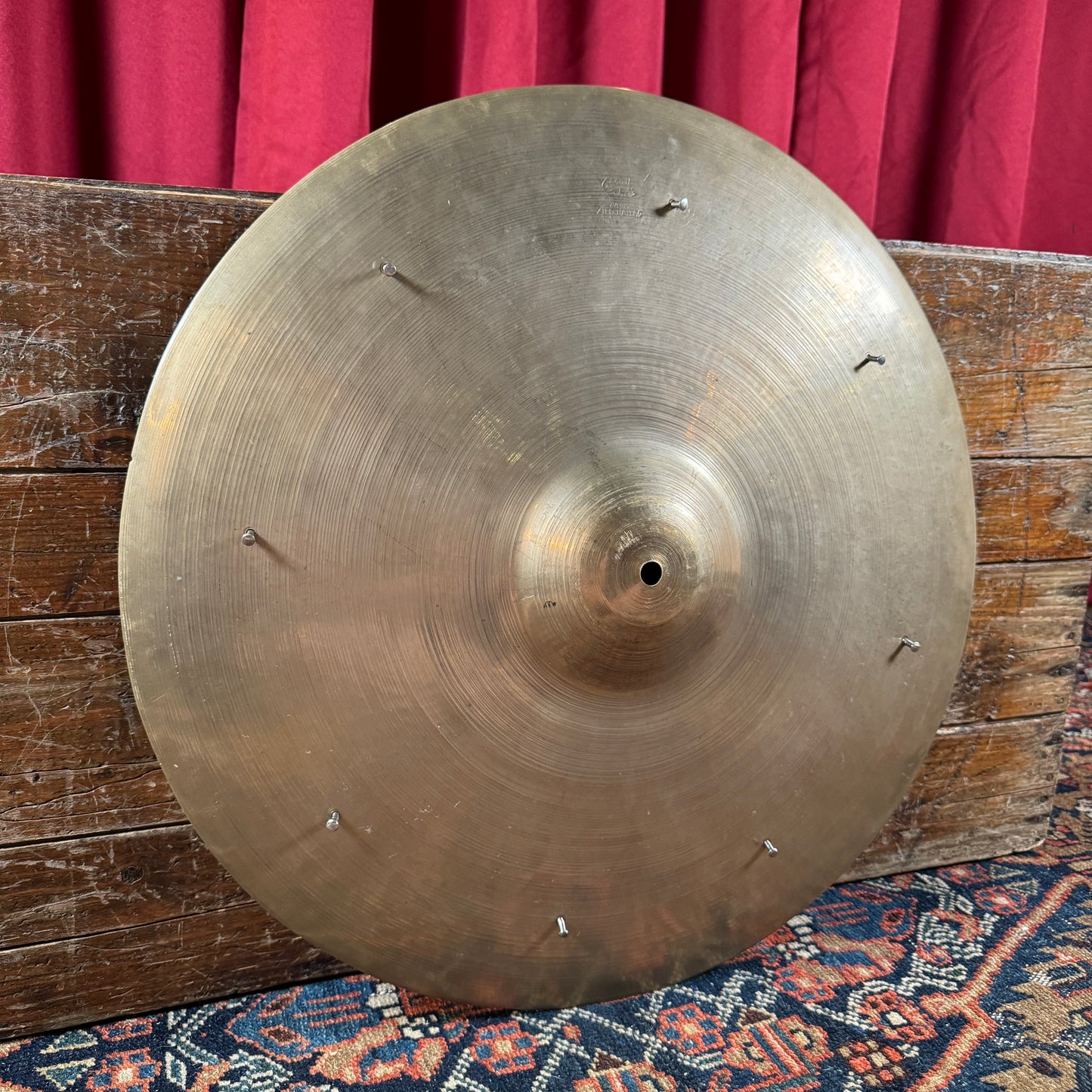 20" Zildjian A Trans Stamp Ride Cymbal w/ Rivets 1936g *Video Demo*