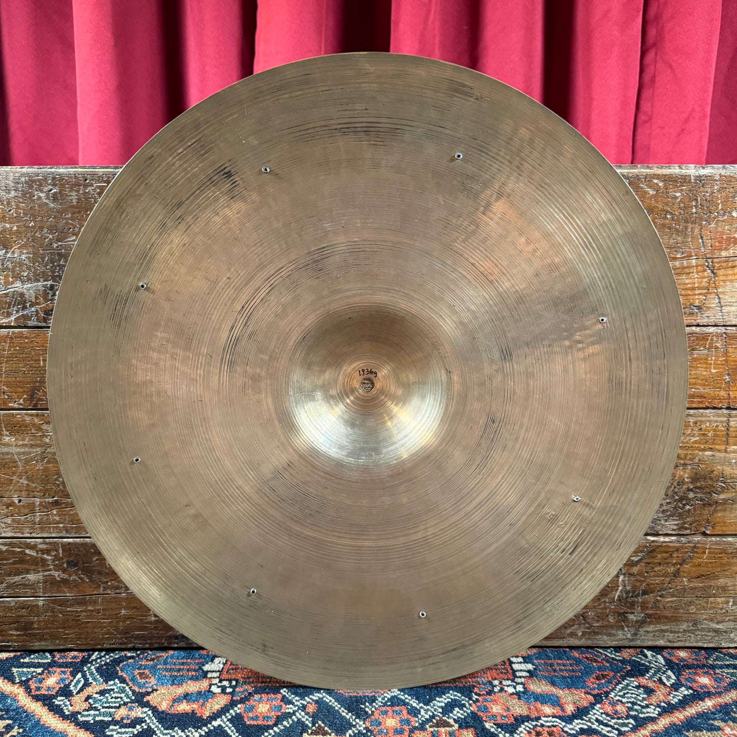 20" Zildjian A Trans Stamp Ride Cymbal w/ Rivets 1936g *Video Demo*