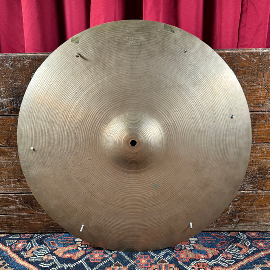 20" Zildjian A 1950s Small Stamp Sizzle Ride Cymbal w/ Rivets 1964g *Video Demo*