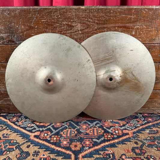 14" Paiste 1960s Ludwig Standard Hi-Hat Cymbal Pair 600g/698g *Video Demo*